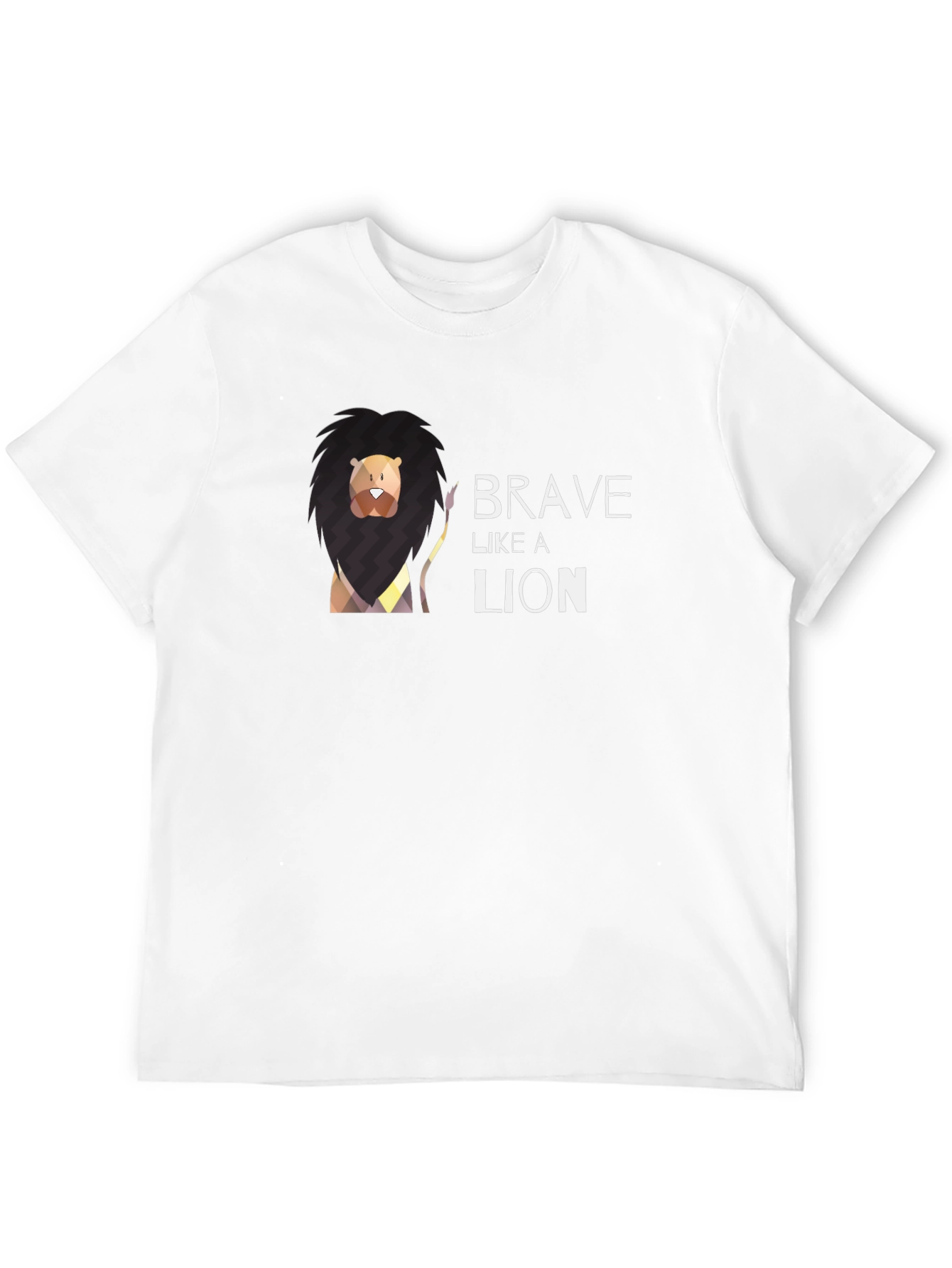 Brave Like A Lion Graphic Tee - Black T-Shirt