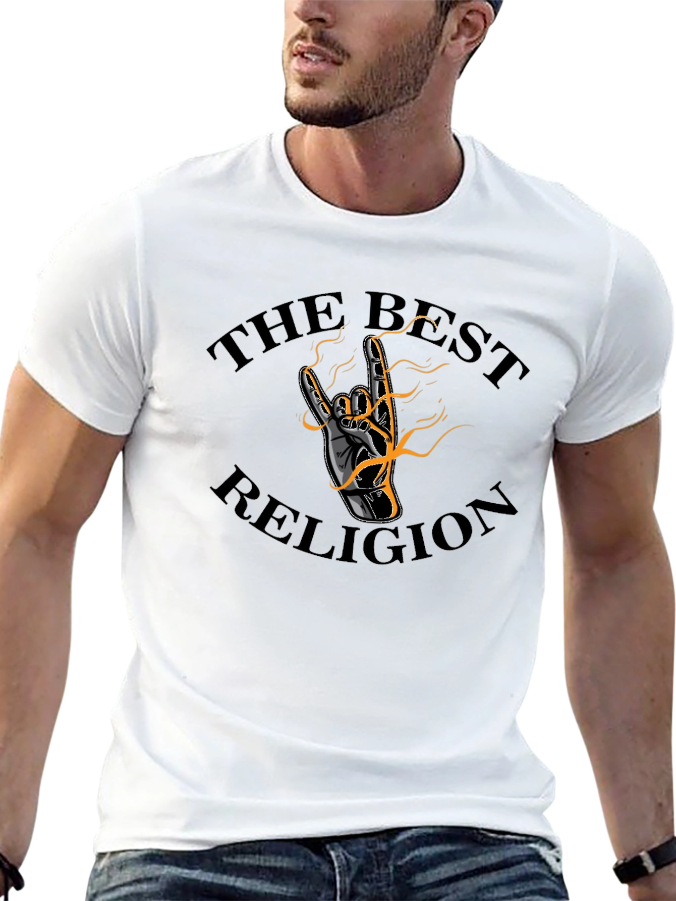 The Best Religion Graphic T-Shirt - Black