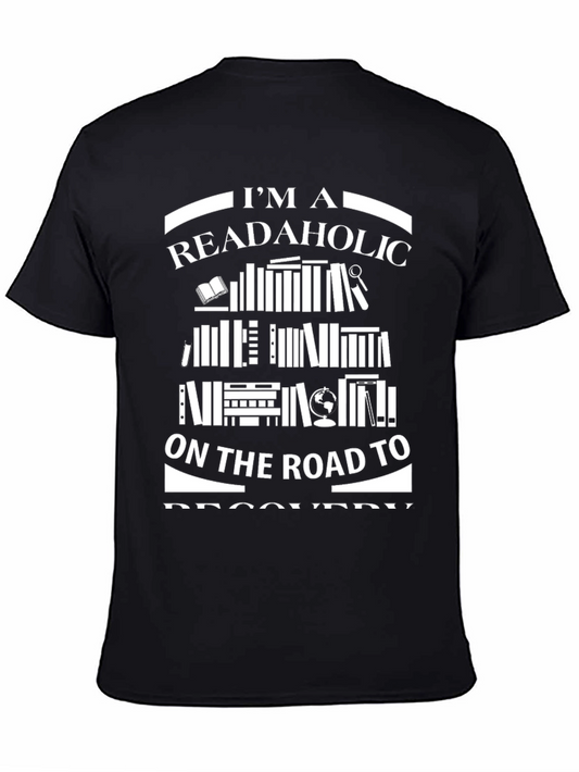Readaholic T-Shirt: Road to Recovery Book Lover Tee
