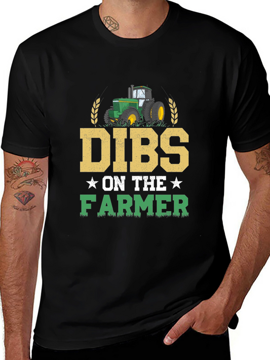 Dibs On The Farmer Graphic Tee - Funny Country Humor Shirt