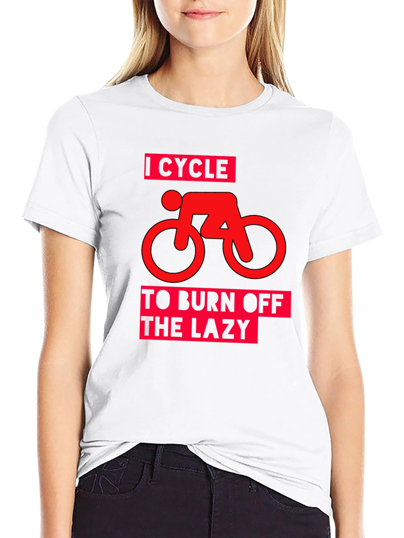 I Cycle to Burn Off the Lazy Graphic Tee
