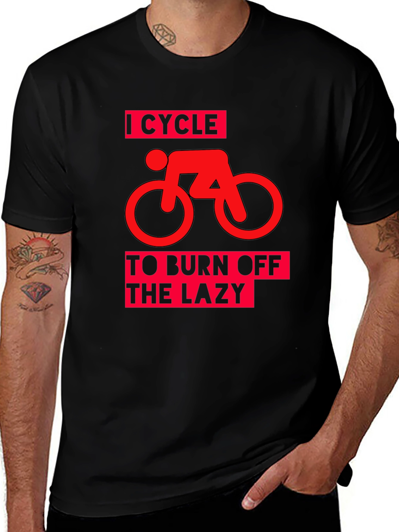 I Cycle to Burn Off the Lazy Graphic Tee
