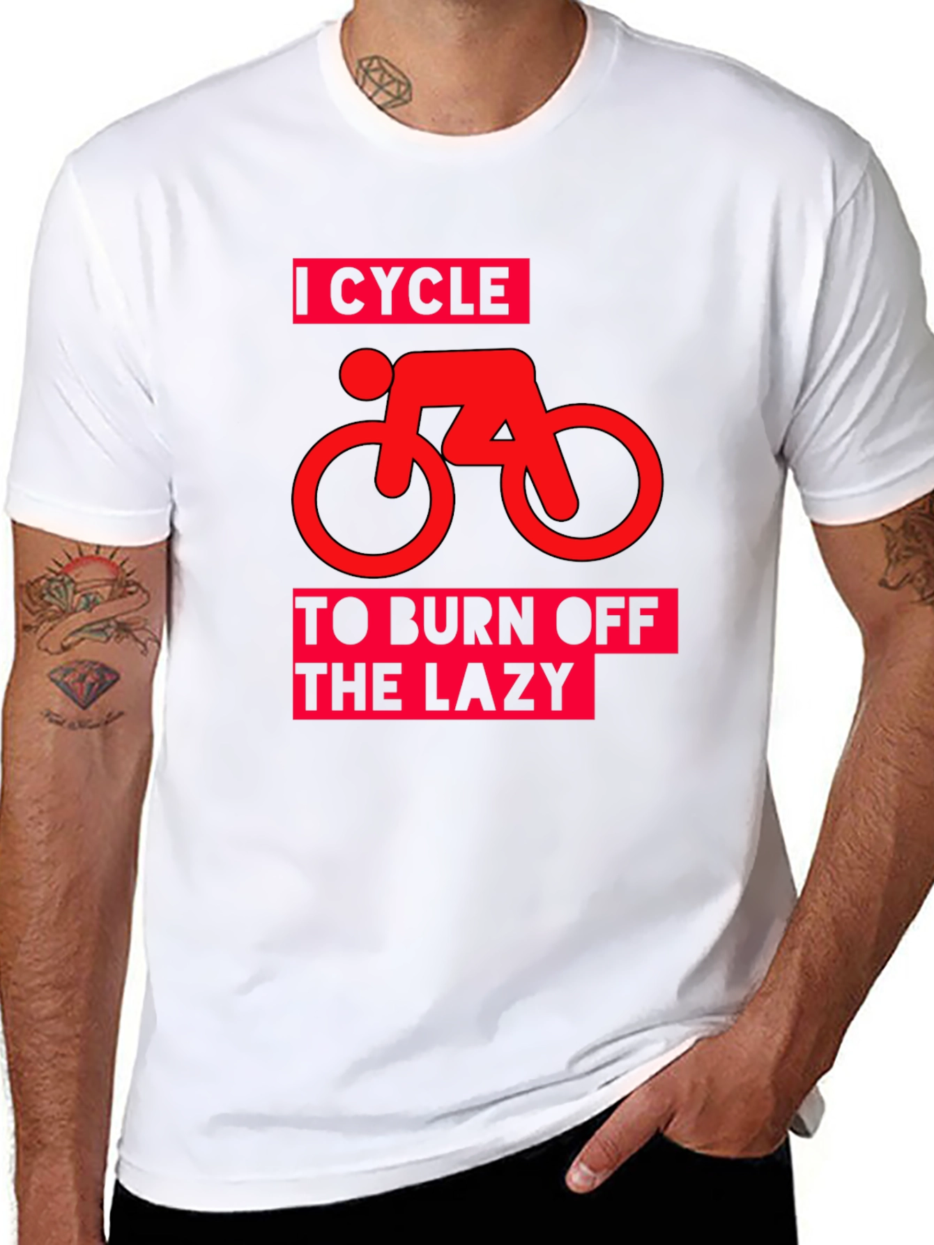 I Cycle to Burn Off the Lazy Graphic Tee
