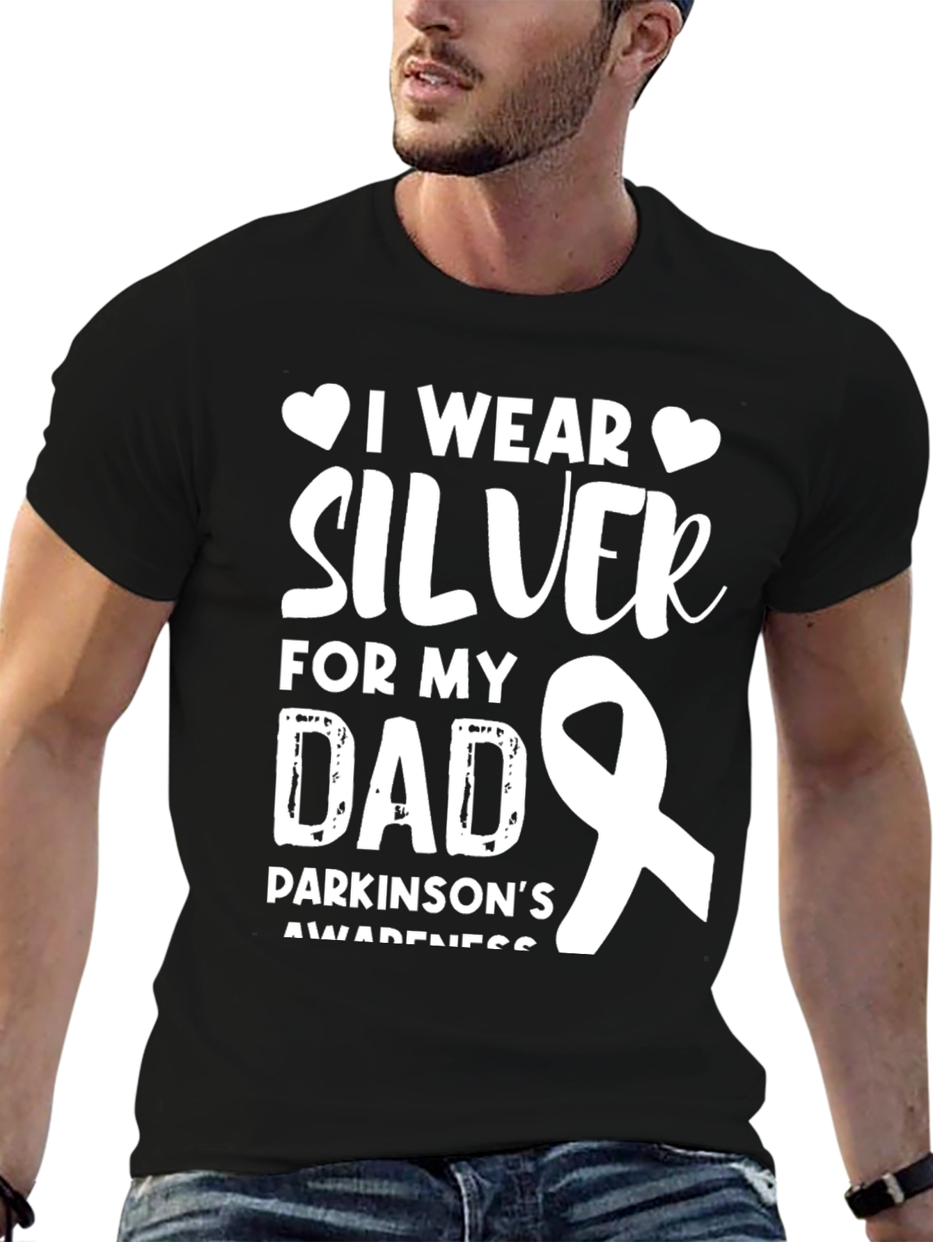 Silver For My Dad Parkinsons Awareness T-Shirt