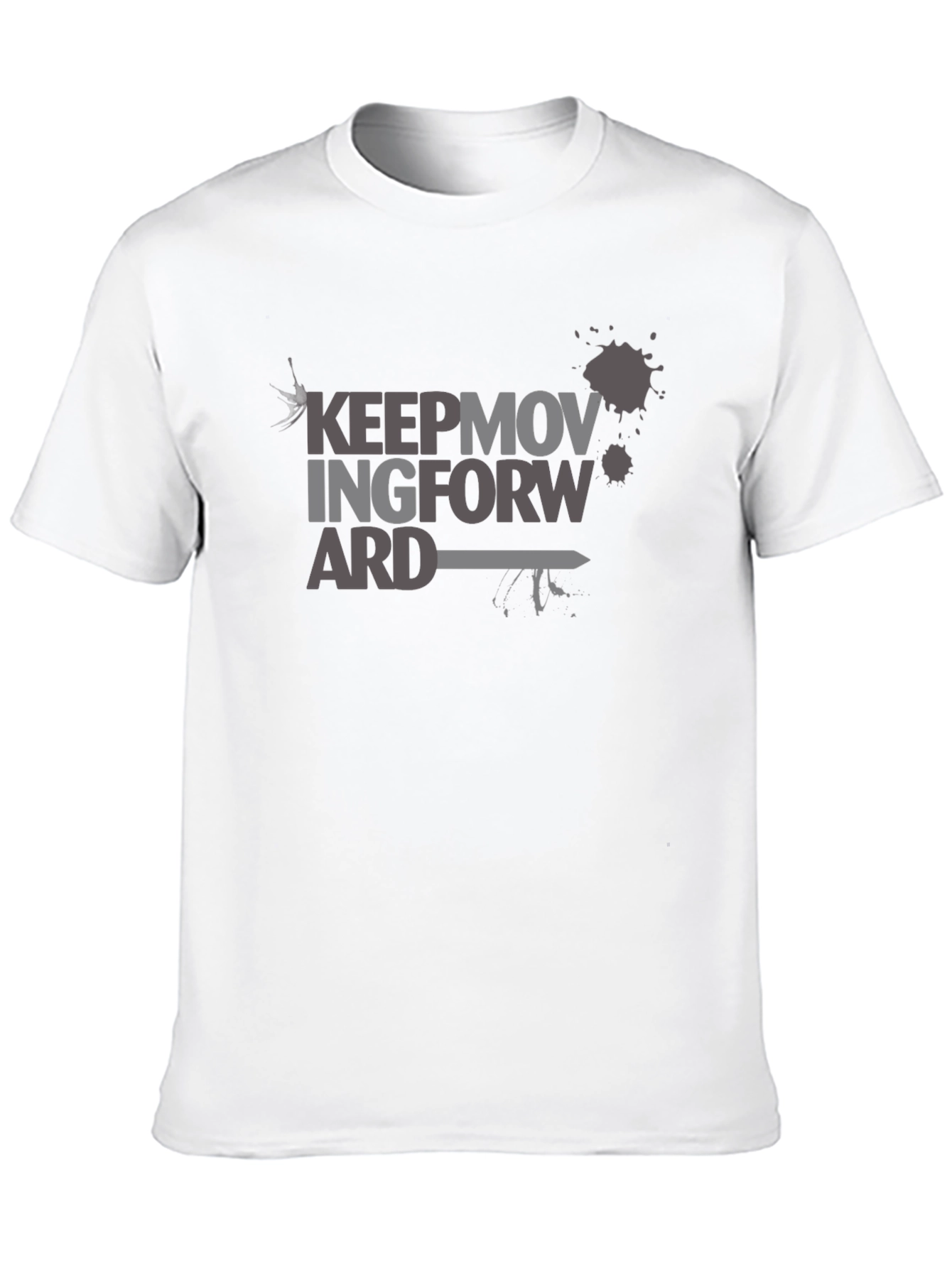 Keep Moving Forward Graphic T-Shirt - Black