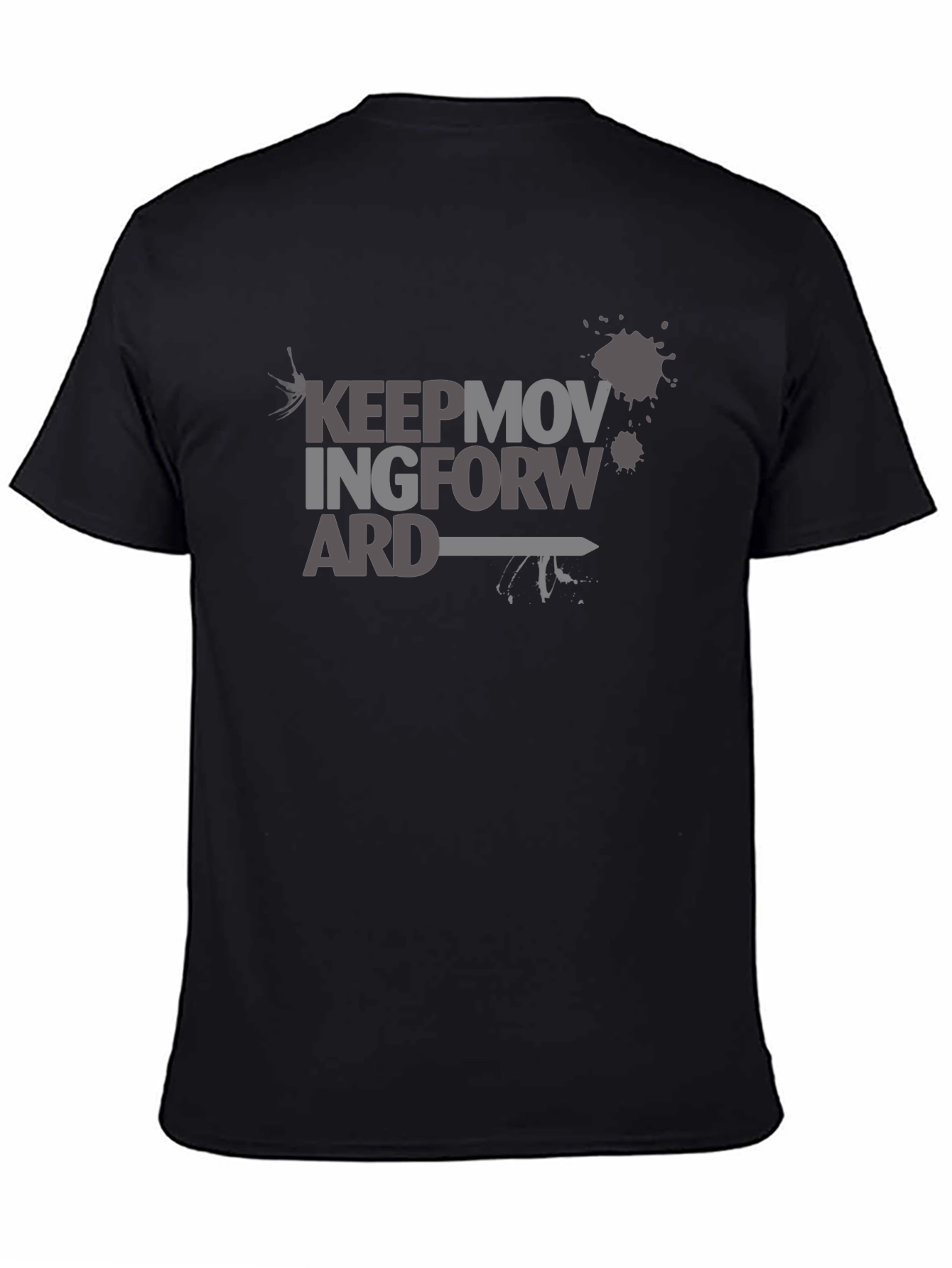 Keep Moving Forward Graphic T-Shirt - Black