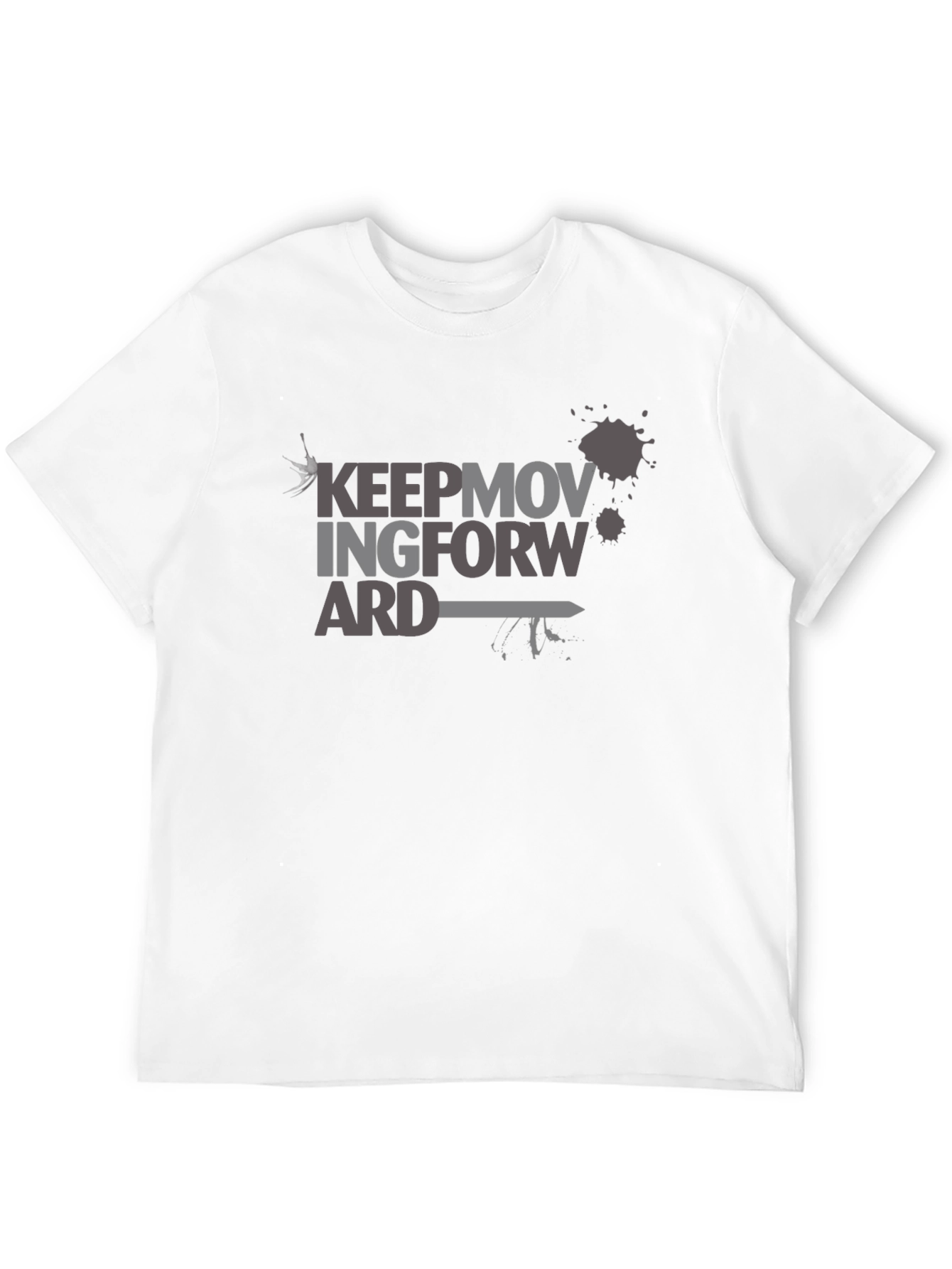 Keep Moving Forward Graphic T-Shirt - Black