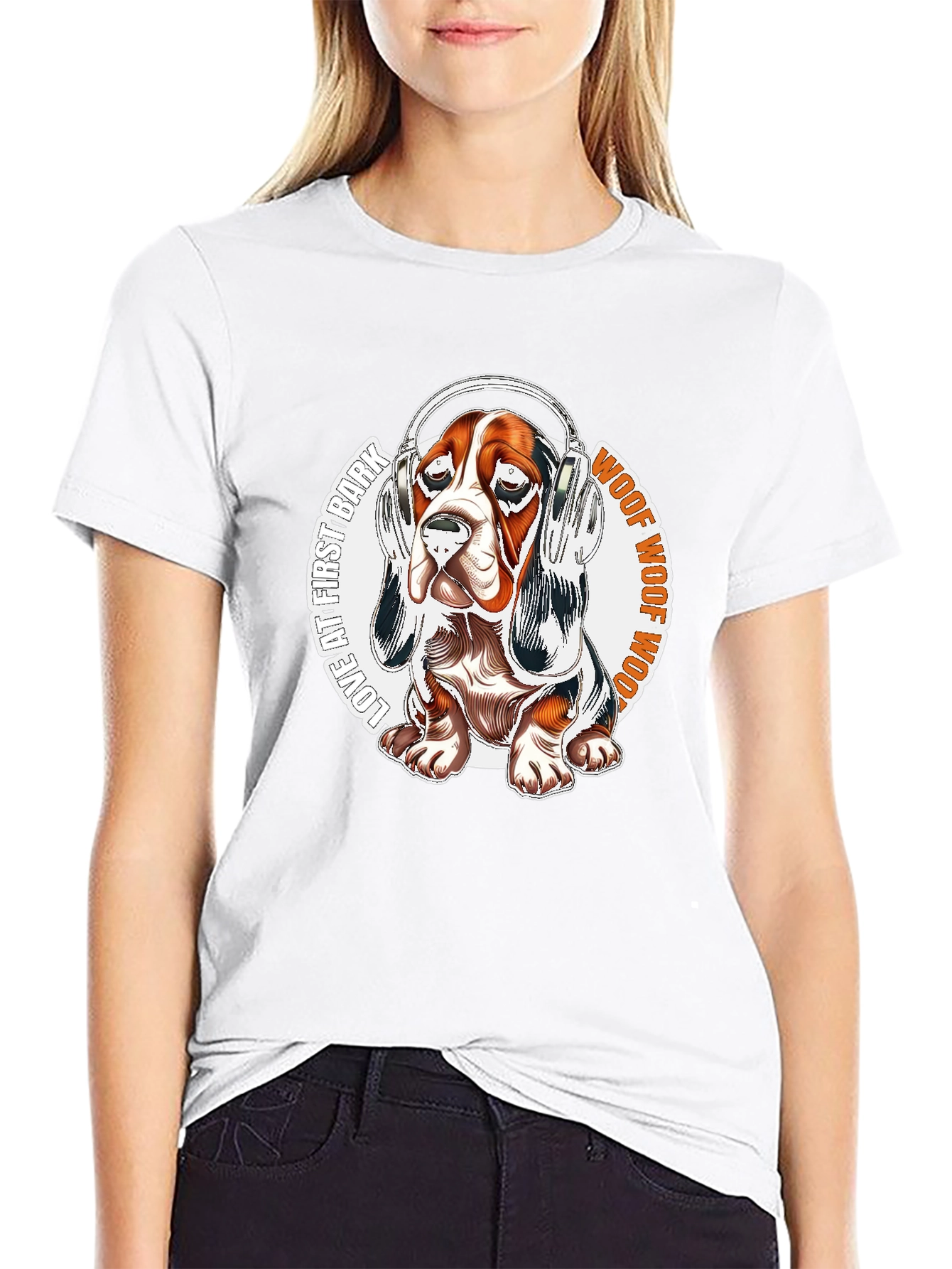 Dog Headphones Graphic Tee