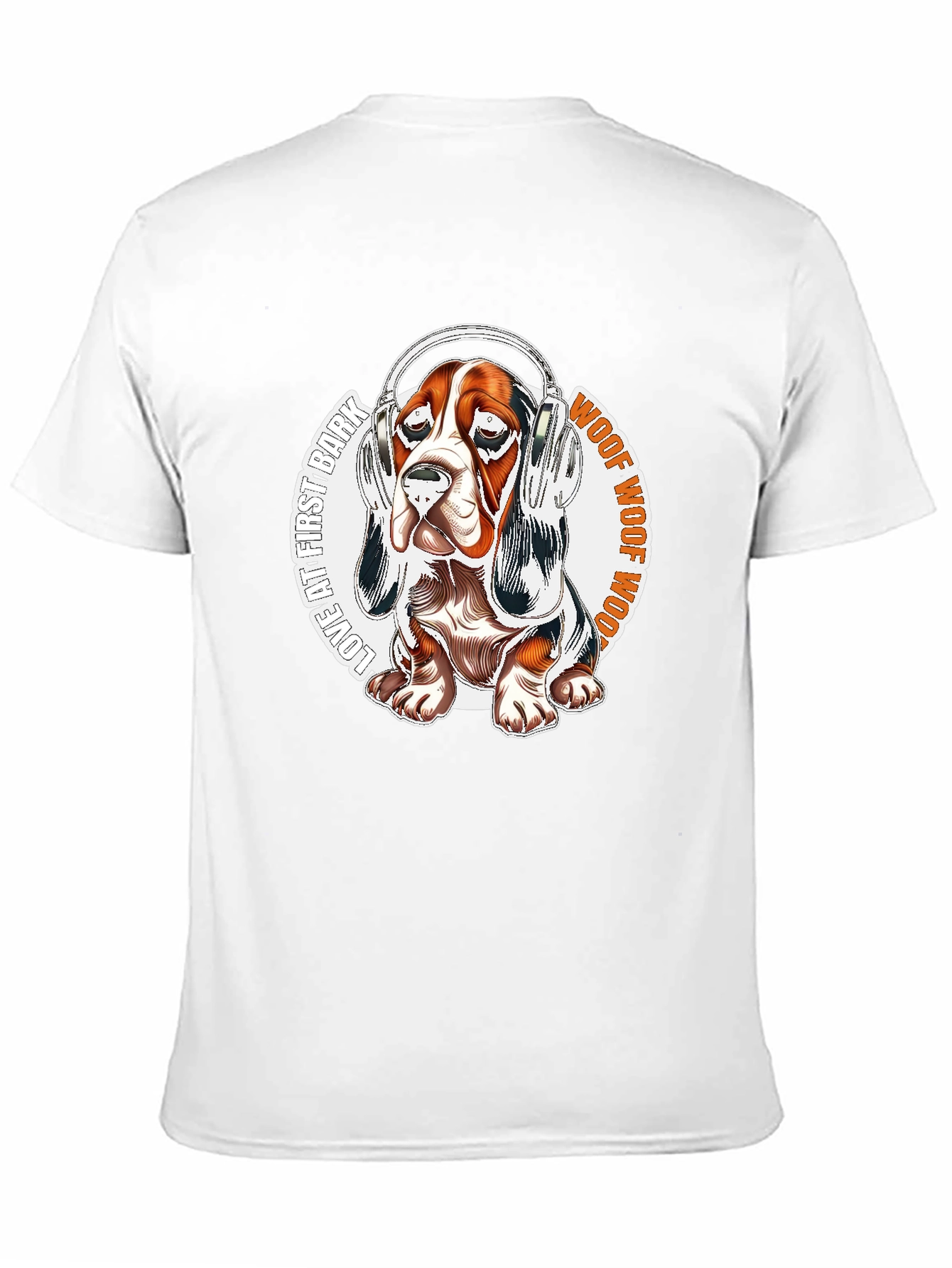 Dog Headphones Graphic Tee
