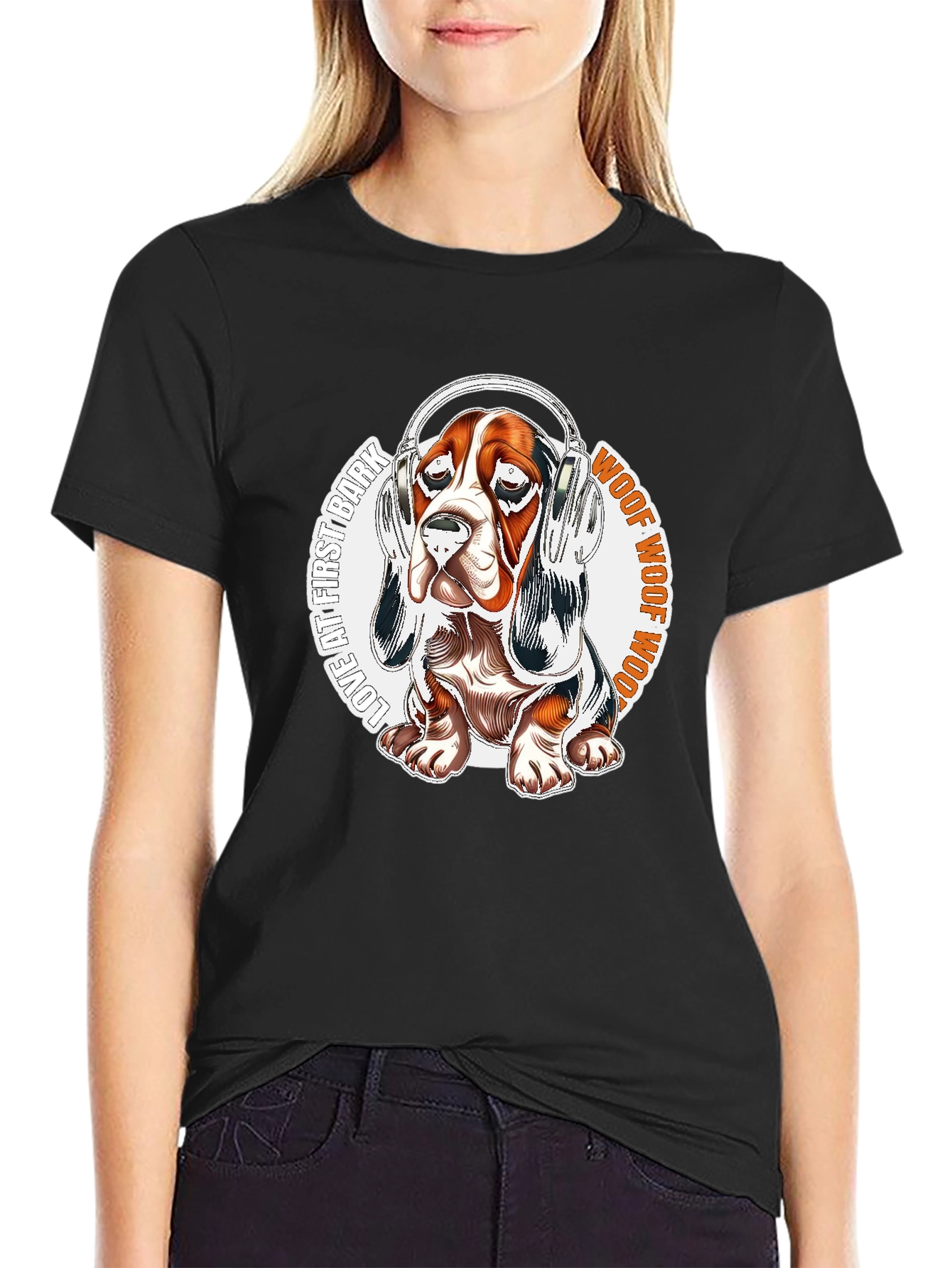 Dog Headphones Graphic Tee