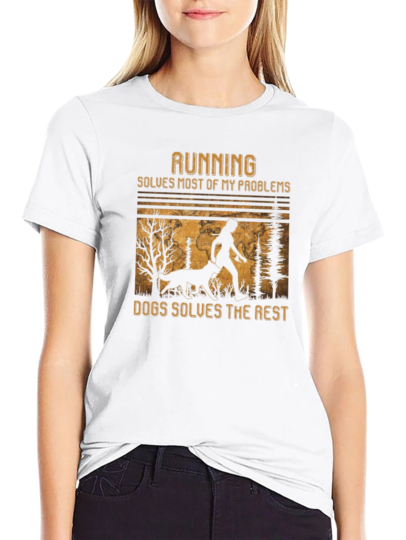 Running & Dogs Graphic Tee
