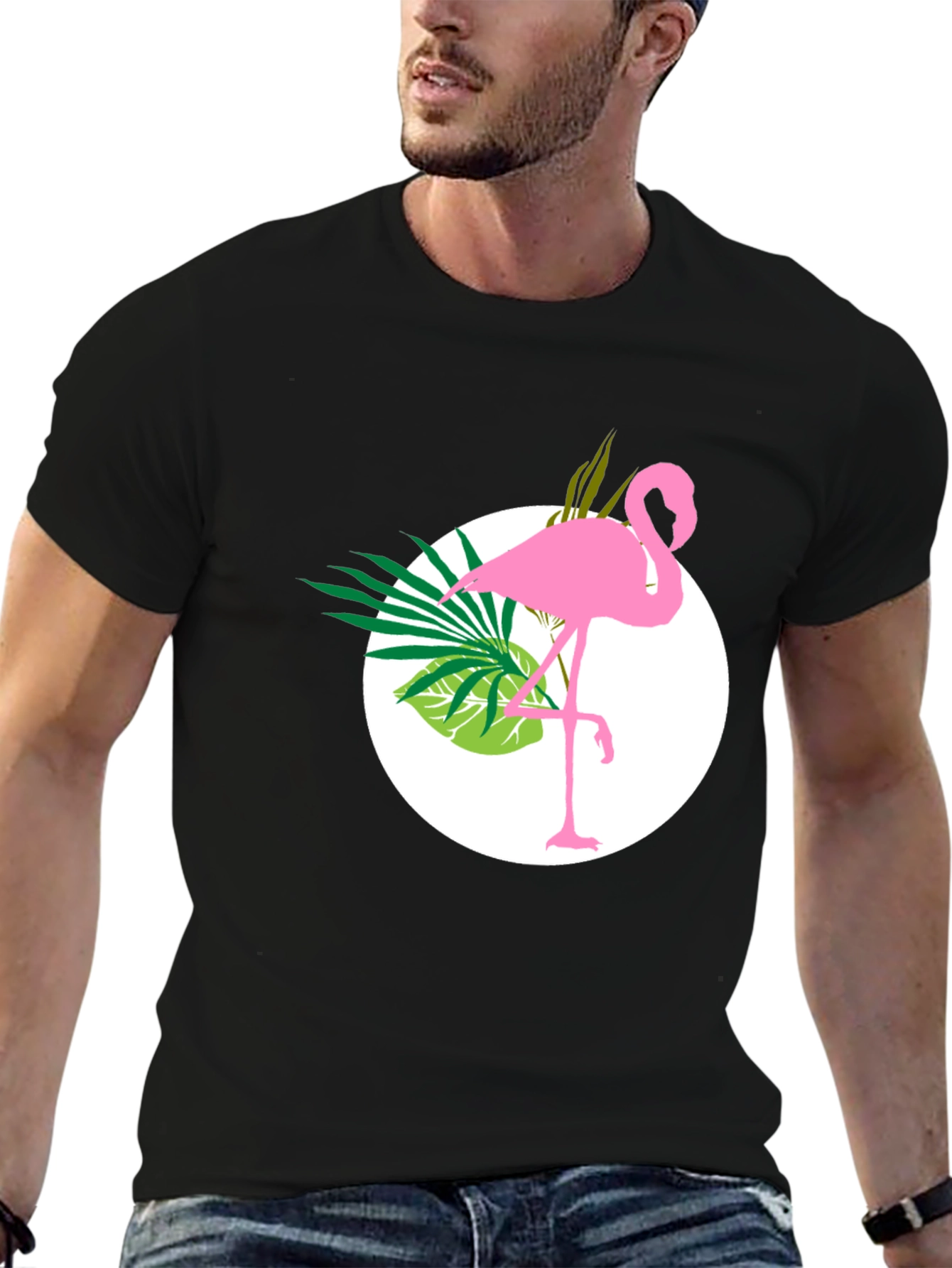Tropical Flamingo Graphic Tee - Stylish & Unique