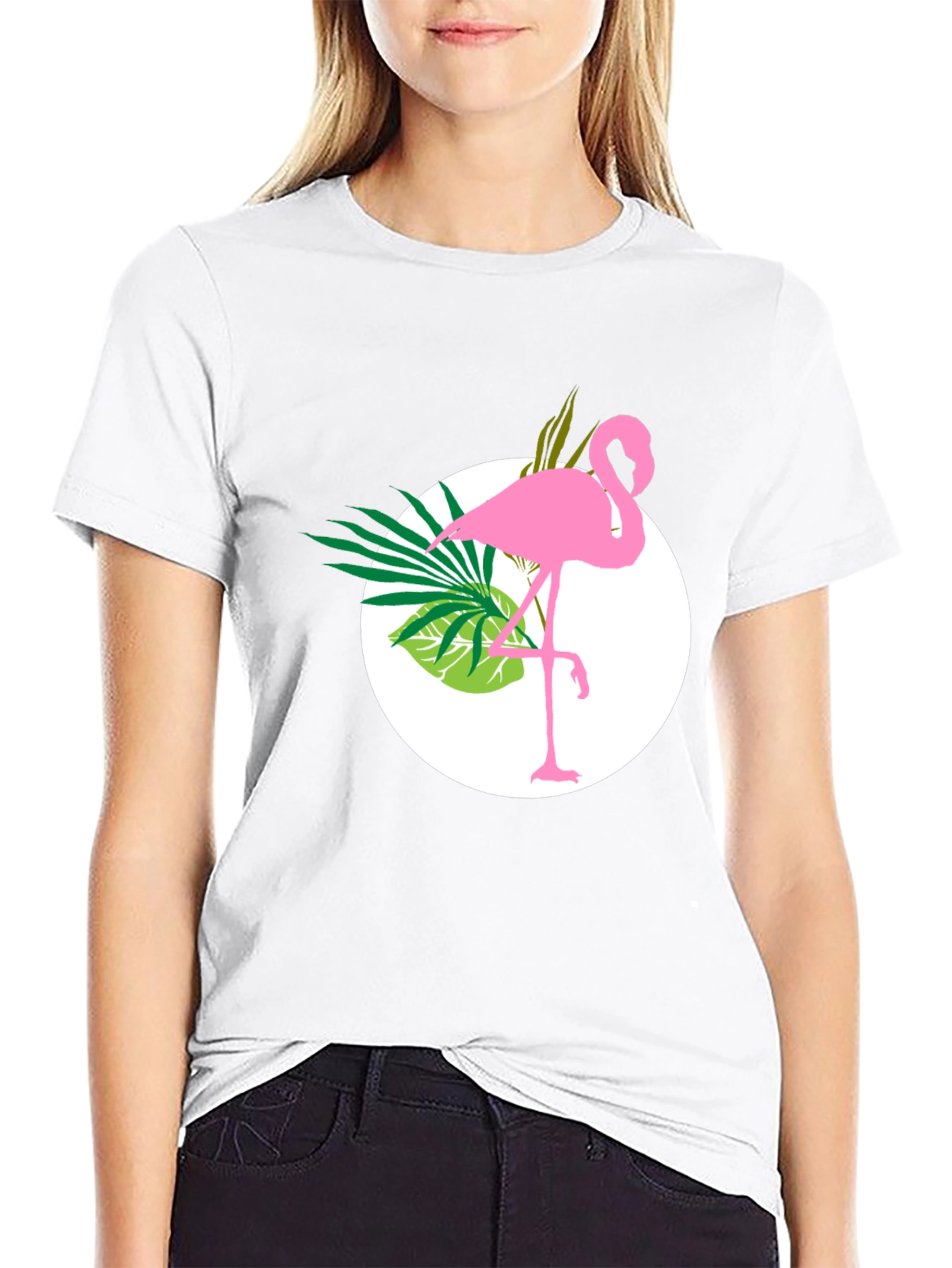 Tropical Flamingo Graphic Tee - Stylish & Unique