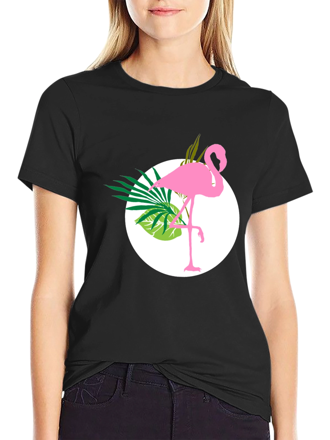 Tropical Flamingo Graphic Tee - Stylish & Unique