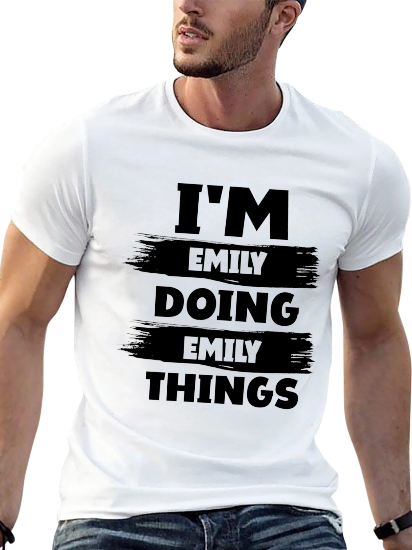 Im Emily Doing Emily Things Black Graphic T-Shirt