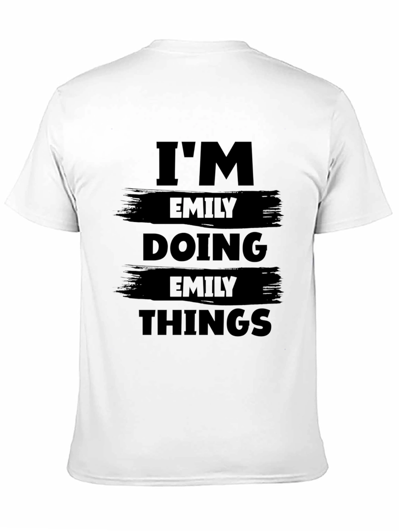 Im Emily Doing Emily Things Black Graphic T-Shirt