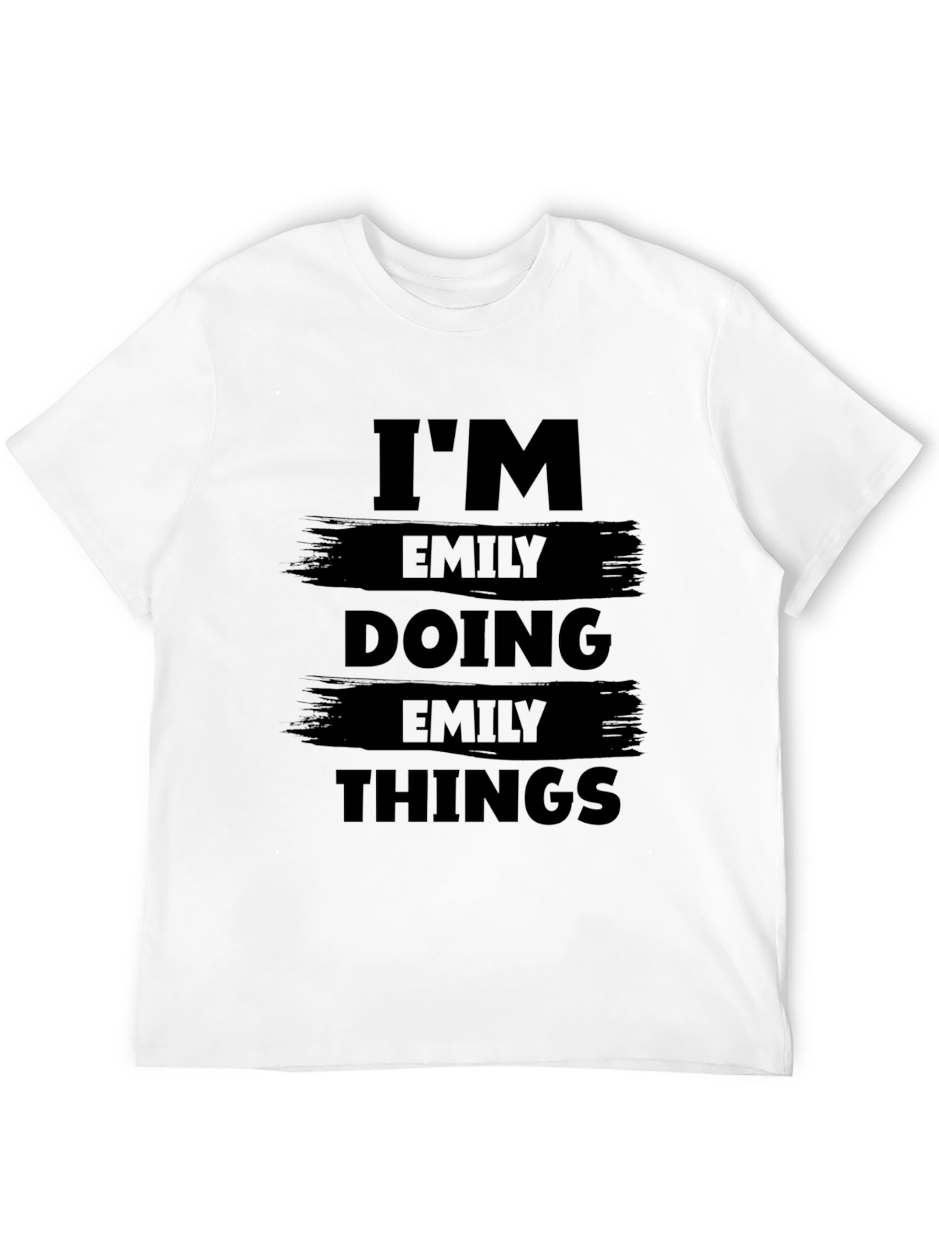 Im Emily Doing Emily Things Black Graphic T-Shirt