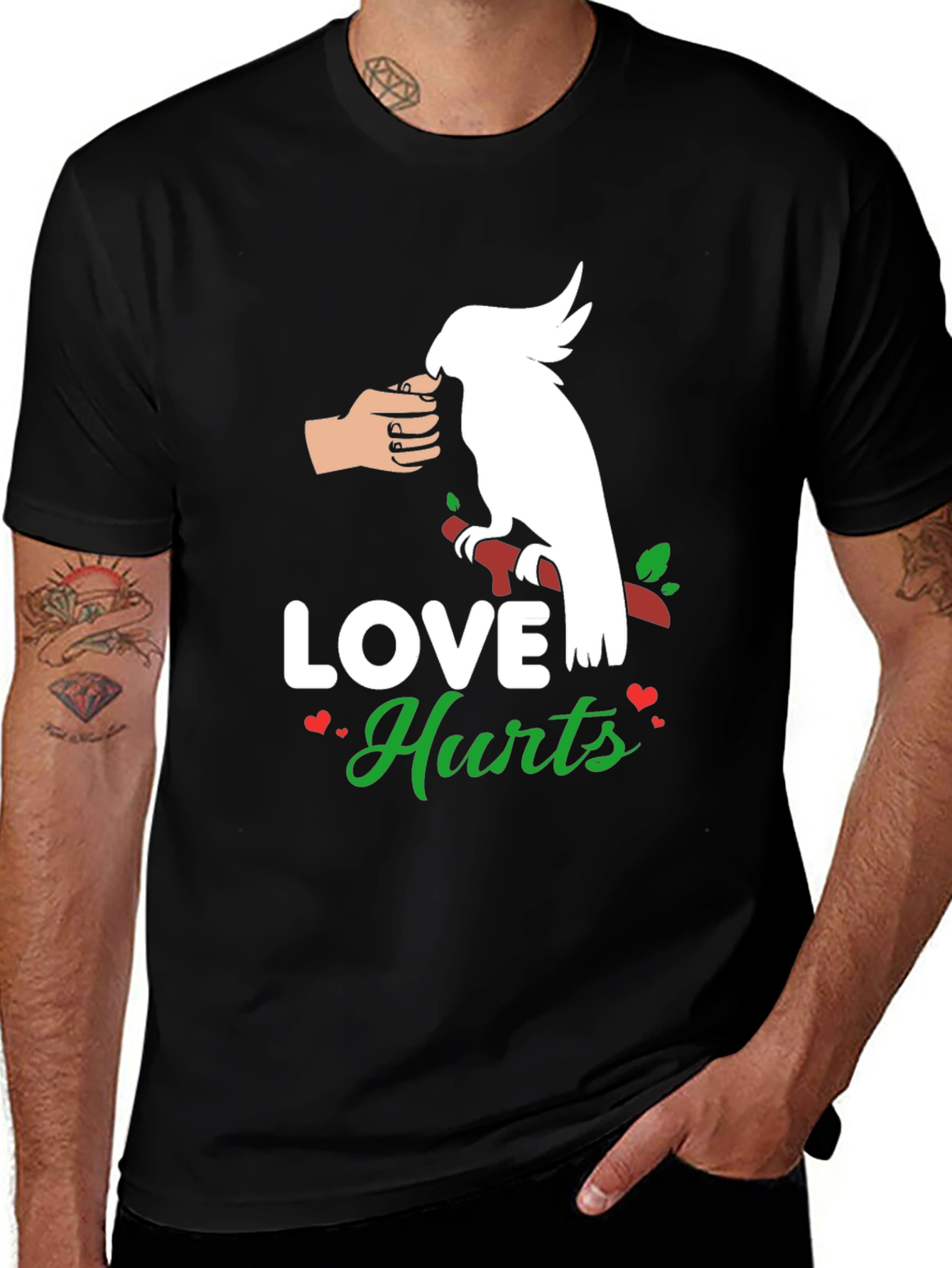 Love Hurts T-Shirt - Parrot Edition