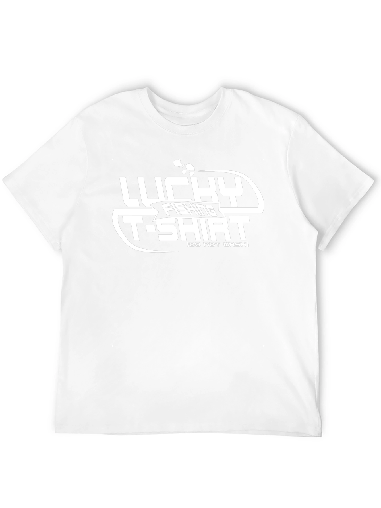 Lucky Fishing T-Shirt: Mens Black Graphic Tee