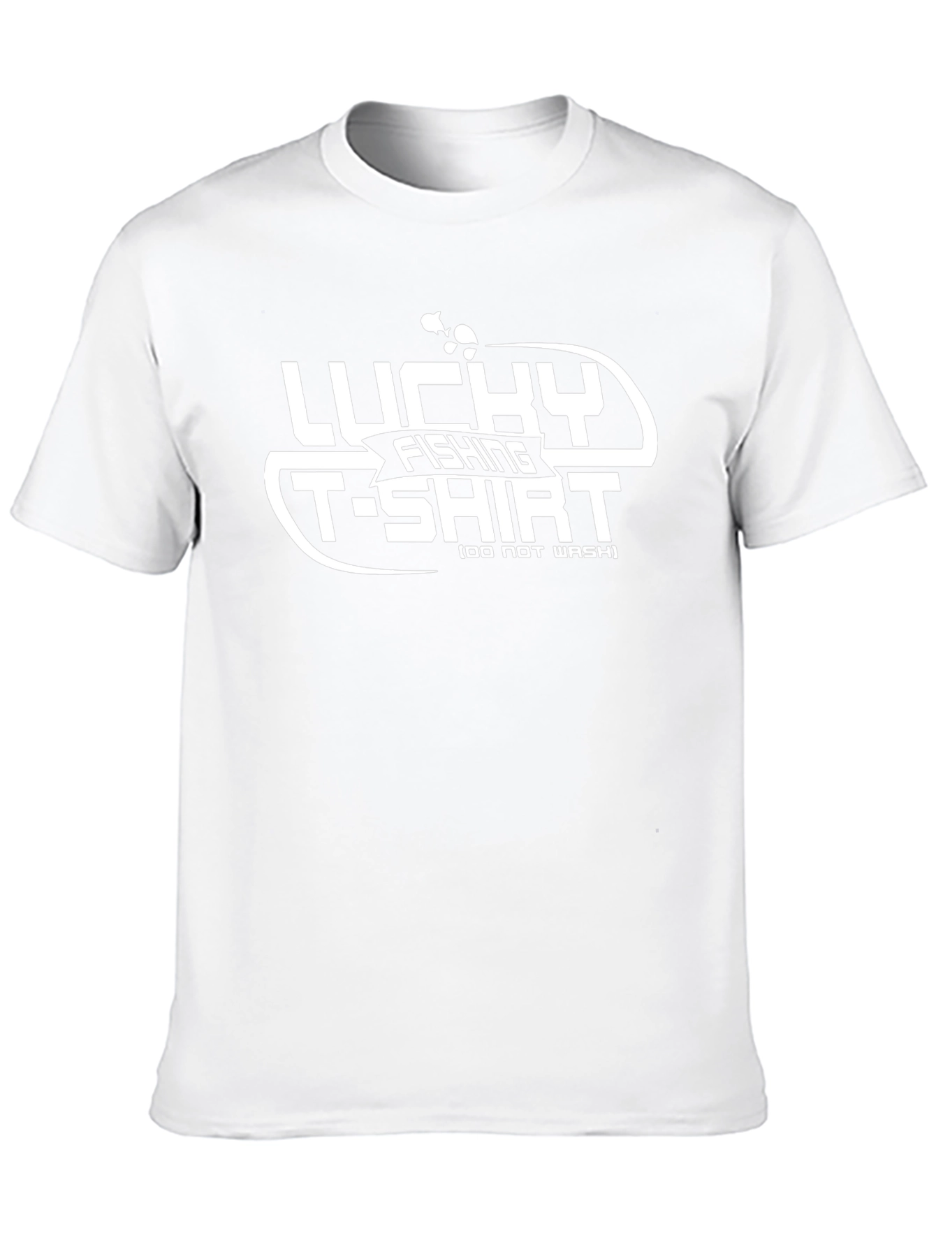 Lucky Fishing T-Shirt: Mens Black Graphic Tee