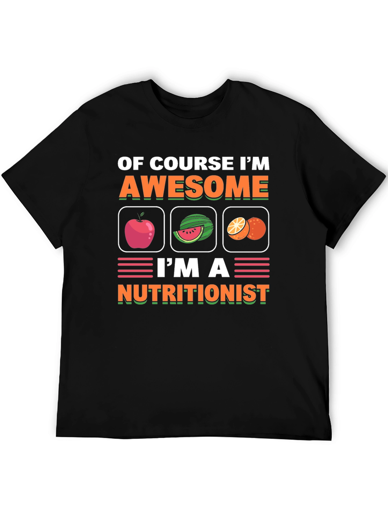 Nutritionist T-Shirt Awesome Fruit Design