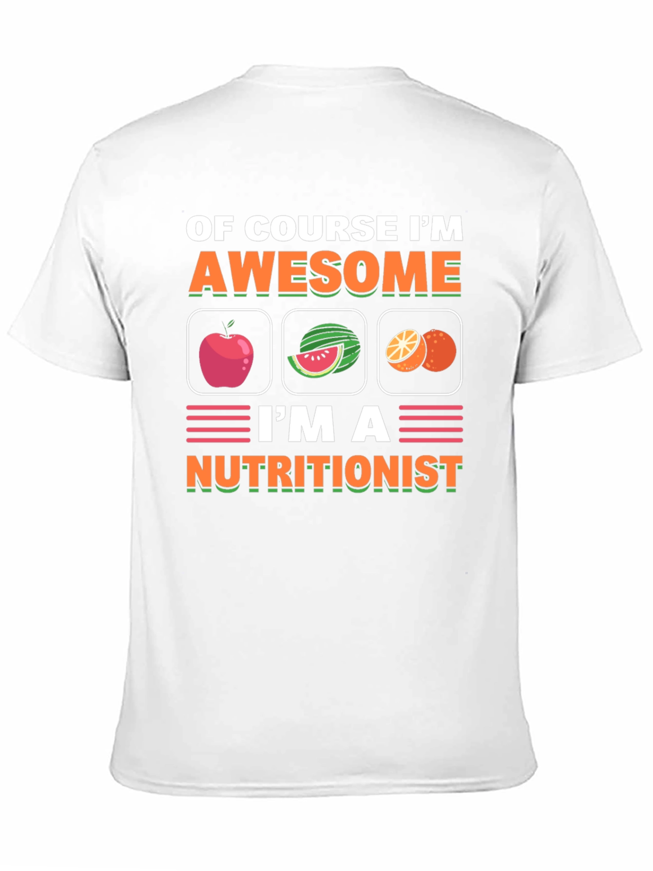 Nutritionist T-Shirt Awesome Fruit Design