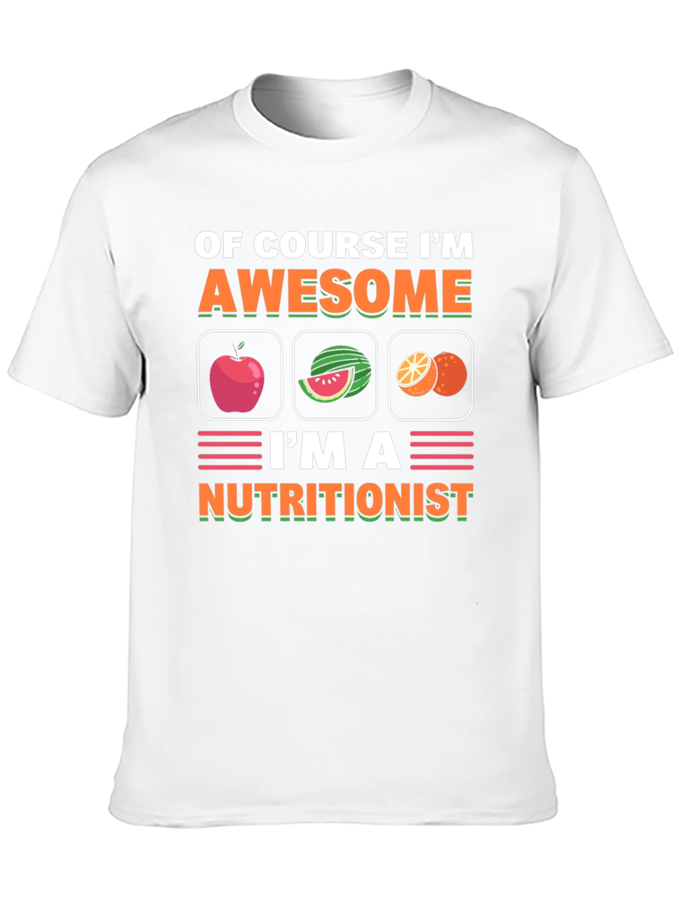Nutritionist T-Shirt Awesome Fruit Design