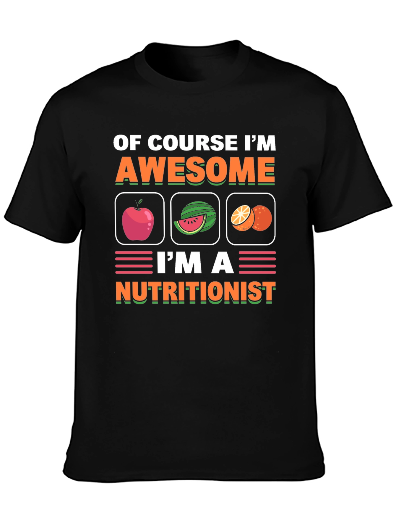 Nutritionist T-Shirt Awesome Fruit Design