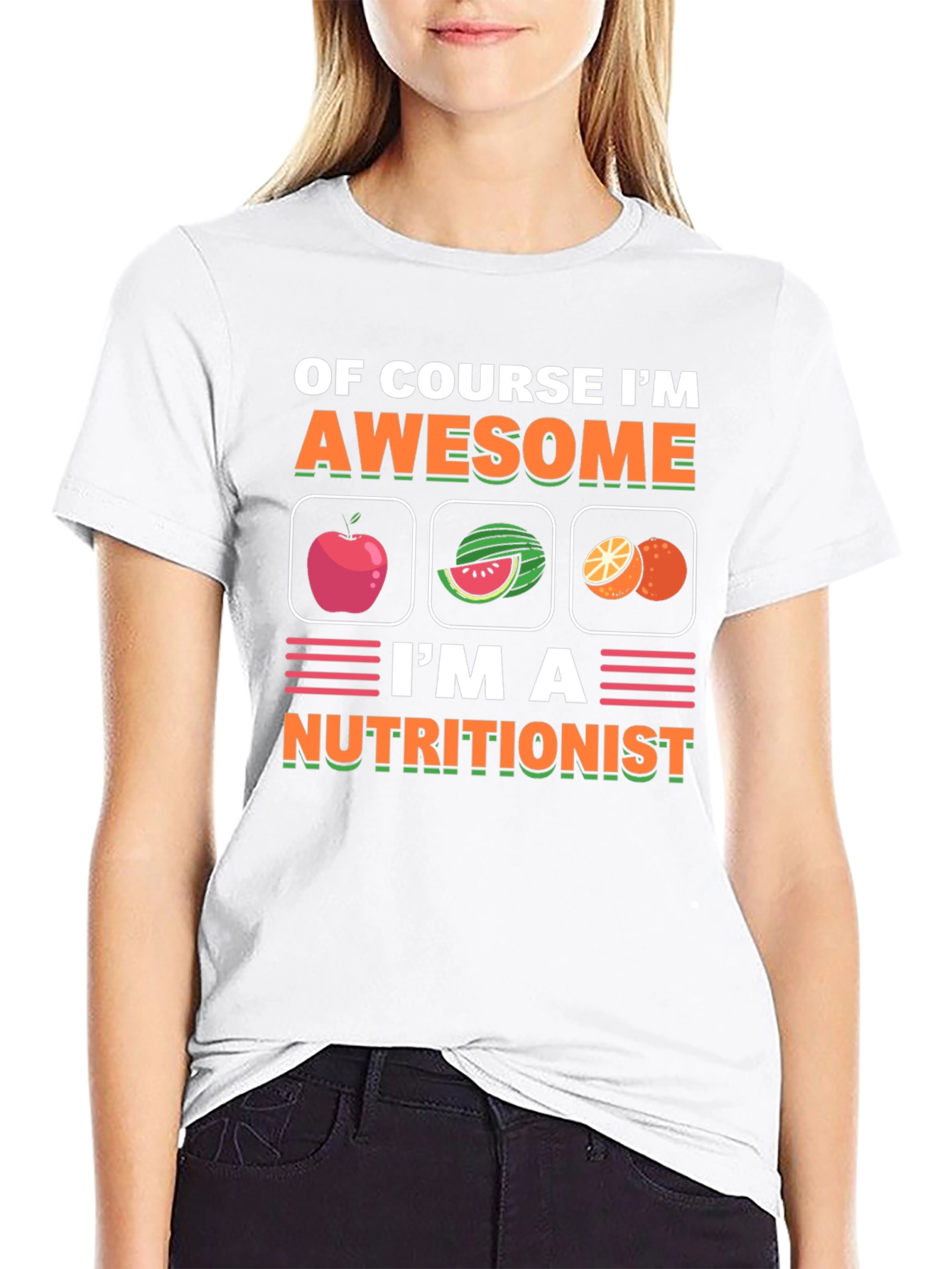Nutritionist T-Shirt Awesome Fruit Design