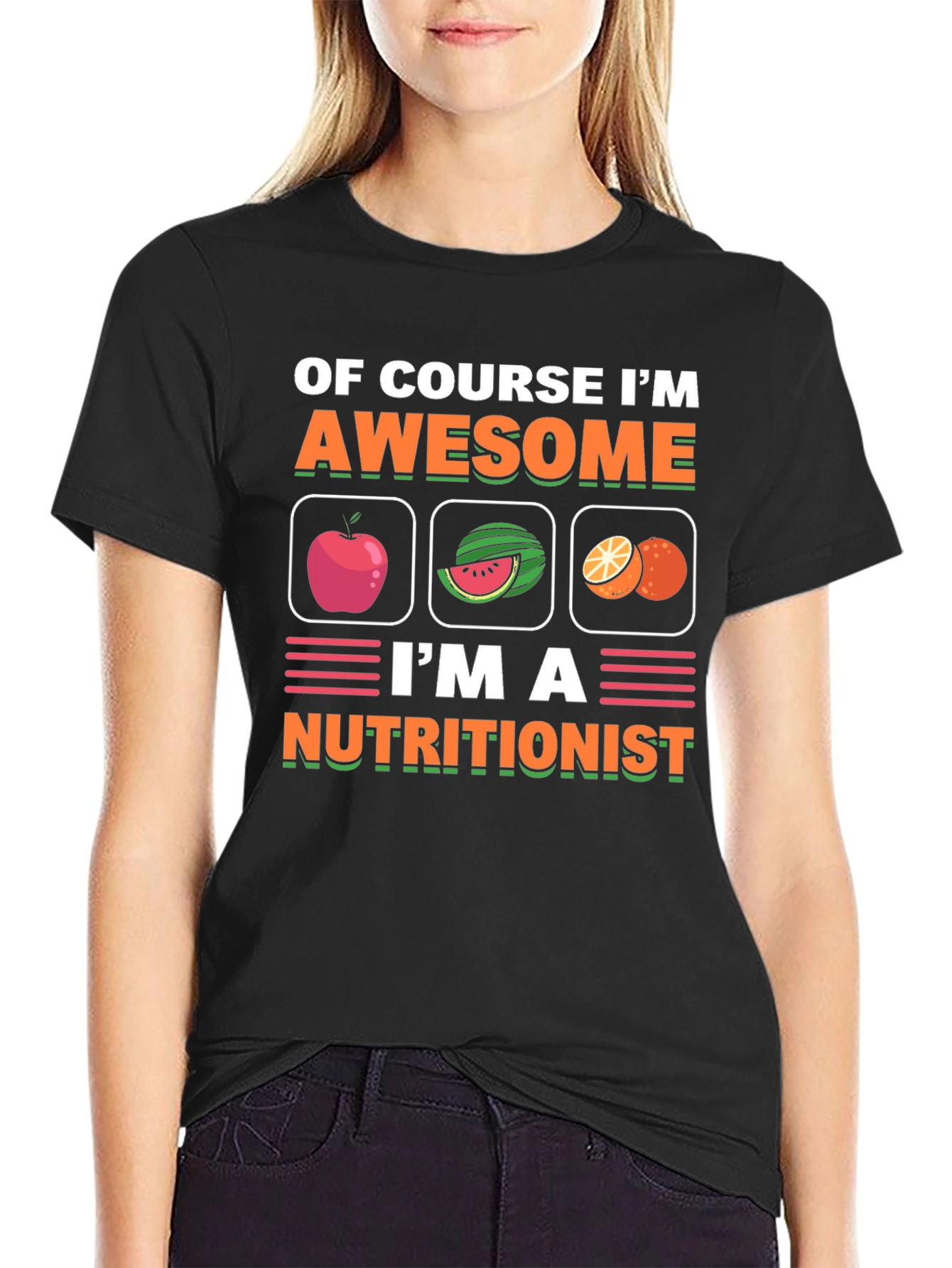 Nutritionist T-Shirt Awesome Fruit Design