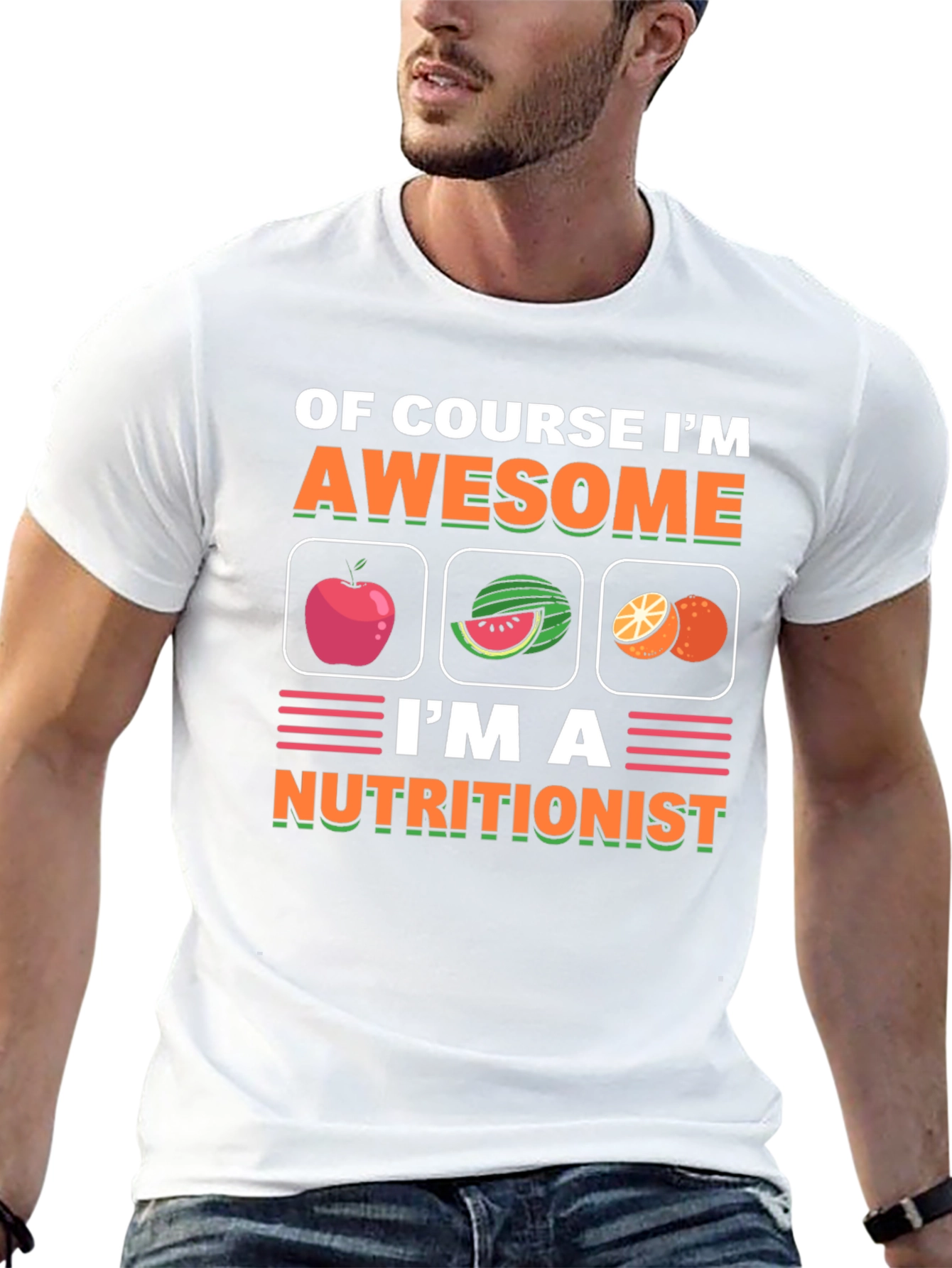 Nutritionist T-Shirt Awesome Fruit Design