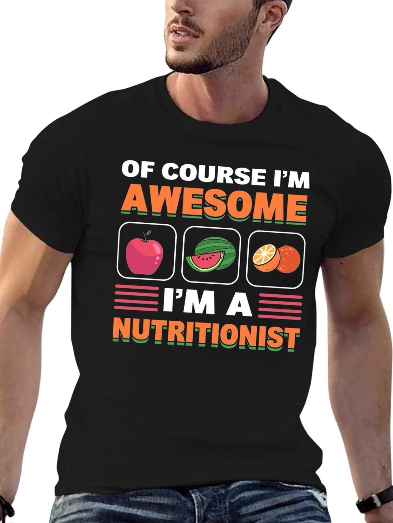Nutritionist T-Shirt Awesome Fruit Design