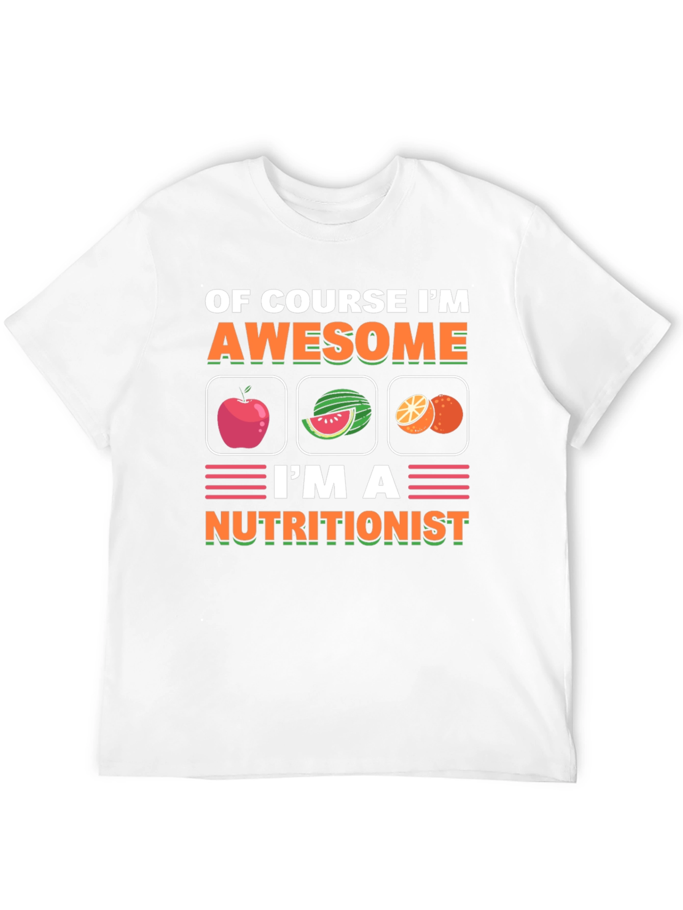 Nutritionist T-Shirt Awesome Fruit Design