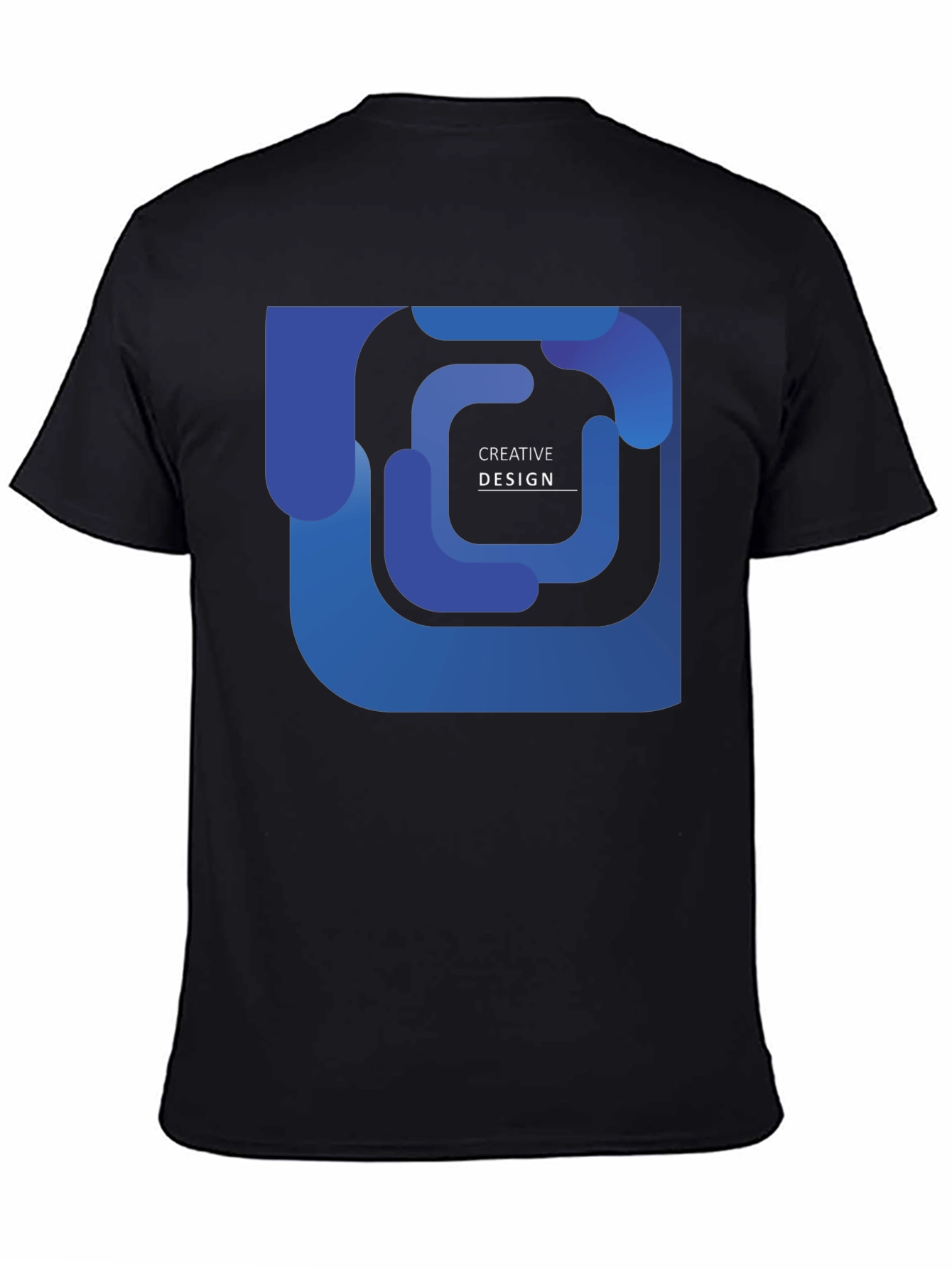 Creative Design Black T-Shirt