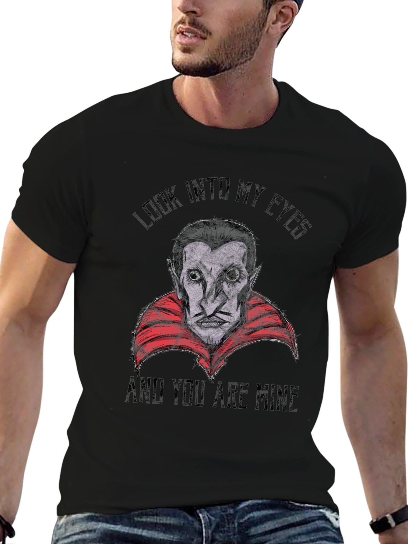 Vampire Graphic T-Shirt - Look Into My Eyes