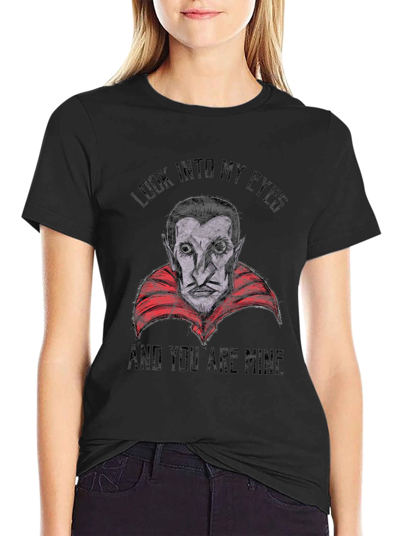 Vampire Graphic T-Shirt - Look Into My Eyes
