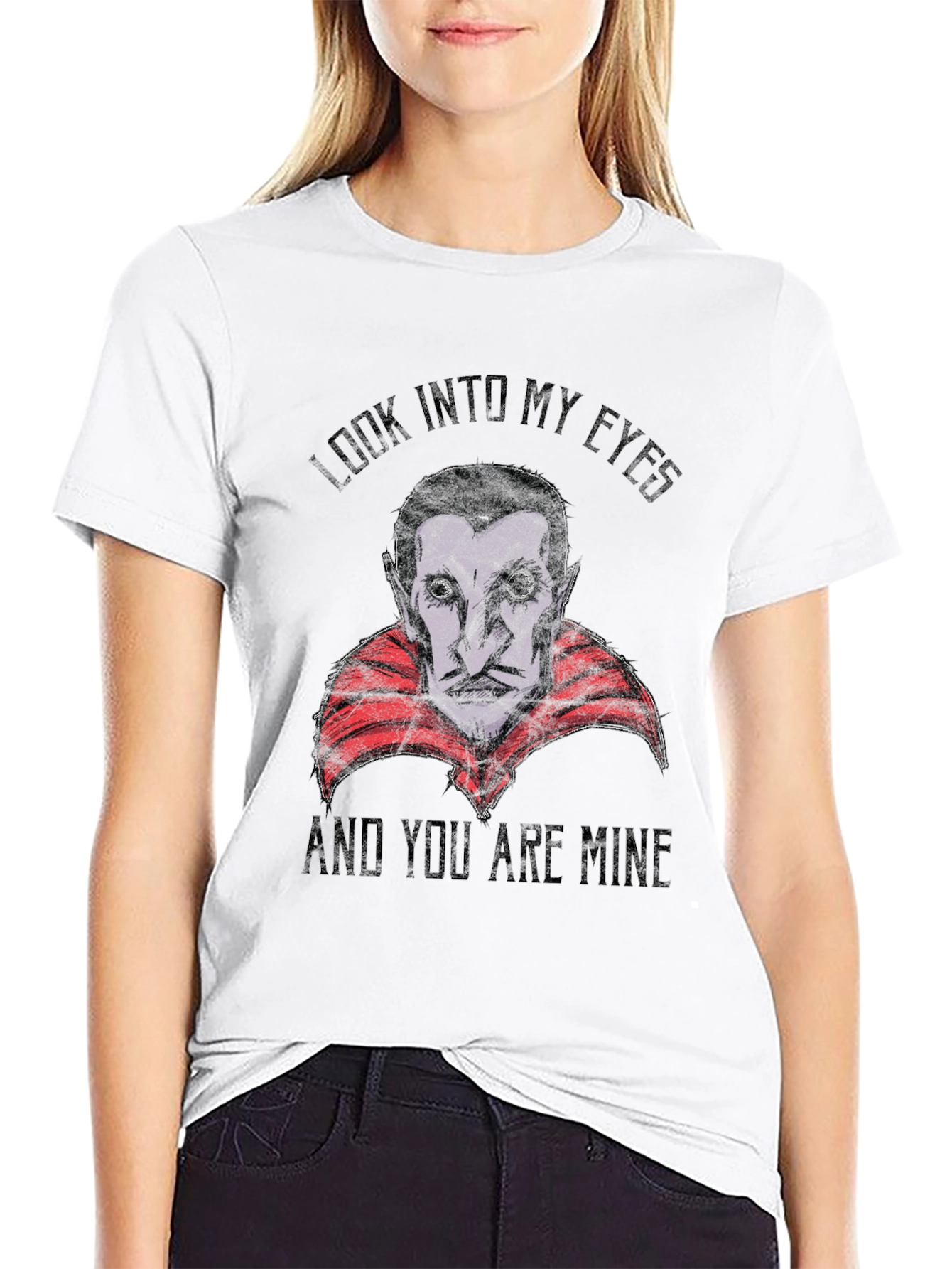 Vampire Graphic T-Shirt - Look Into My Eyes