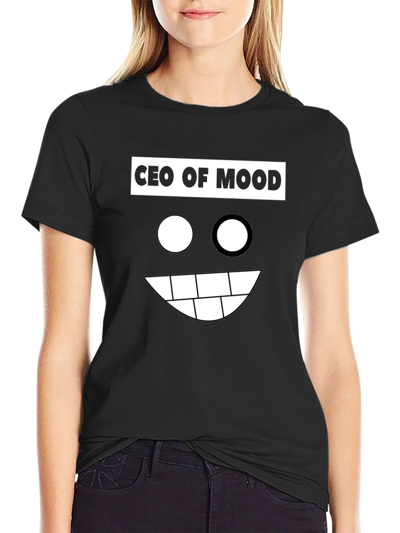 CEO of Mood Black Graphic Tee