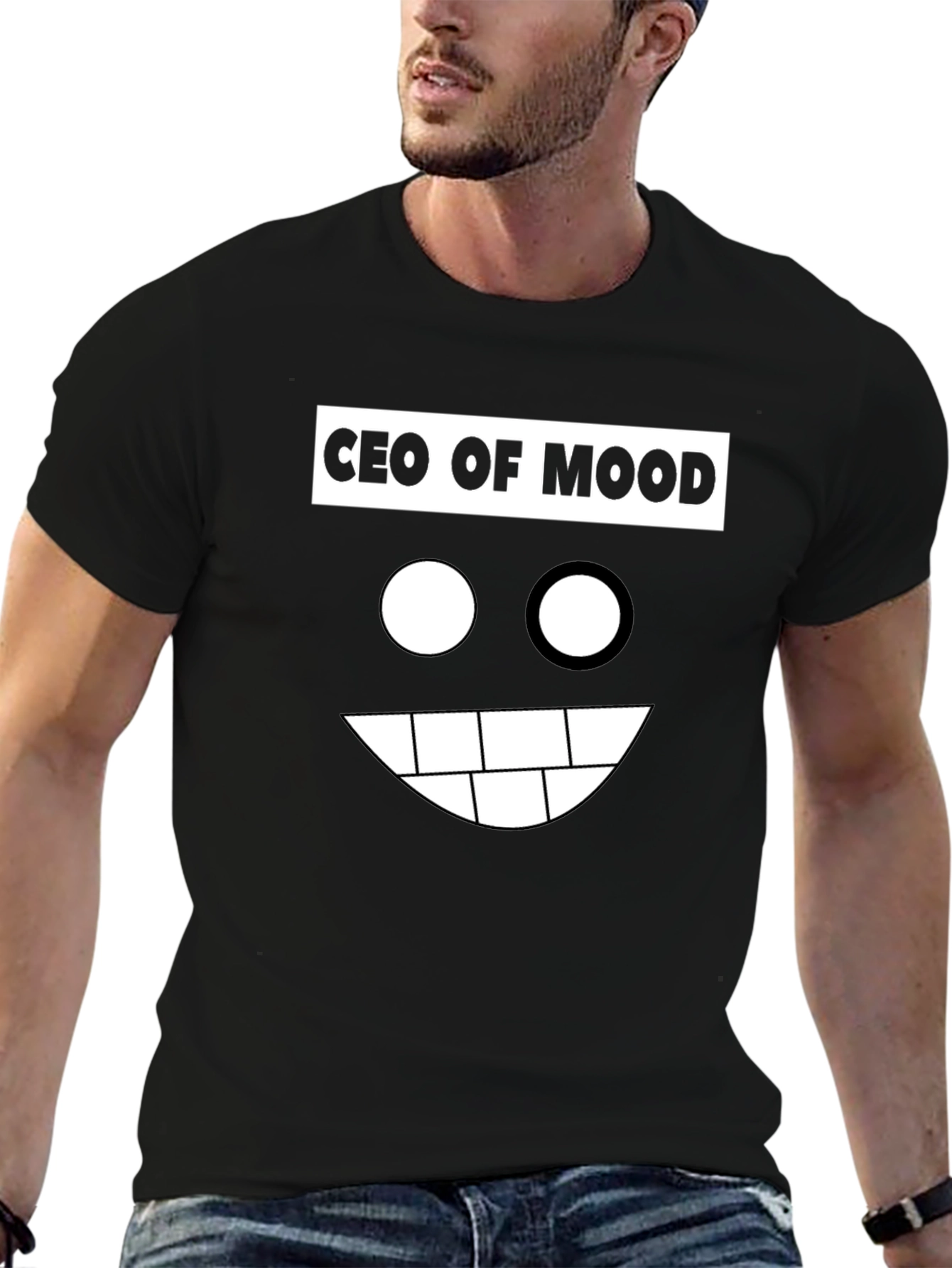 CEO of Mood Black Graphic Tee