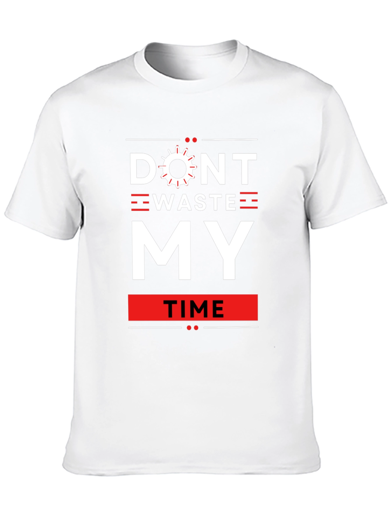 Dont Waste My Time Graphic Tee - Black