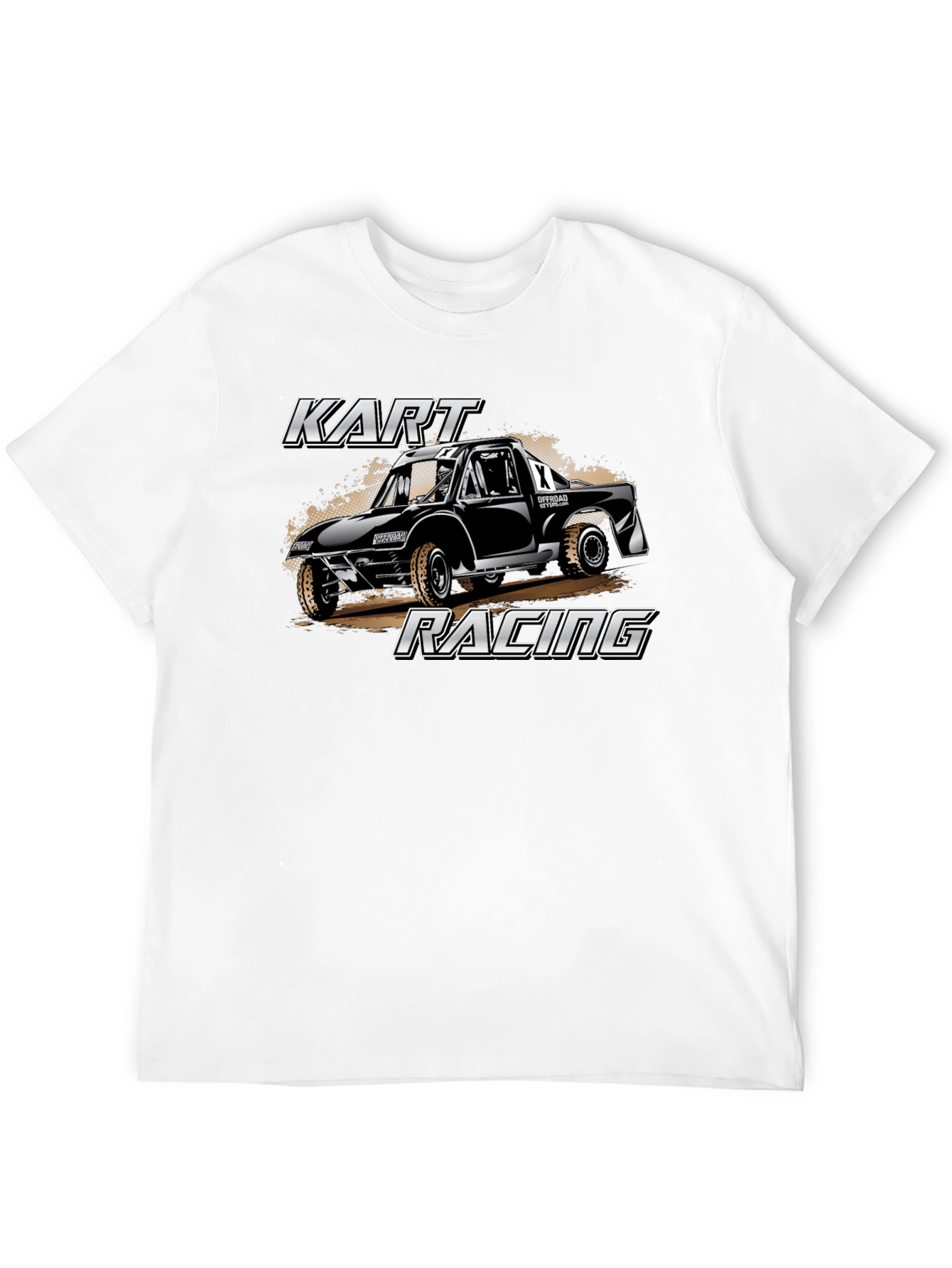 Kart Racing Graphic T-Shirt - Black