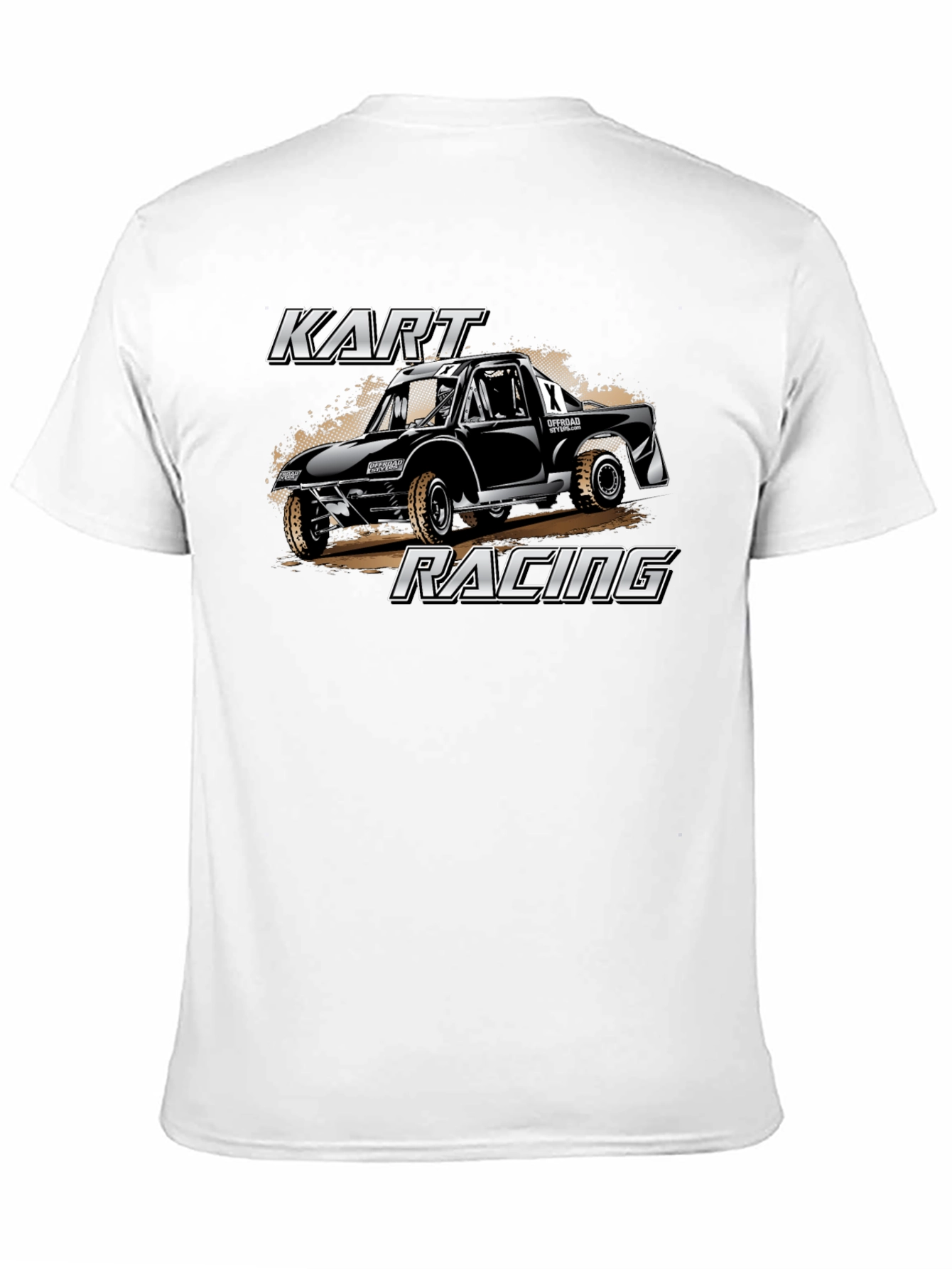 Kart Racing Graphic T-Shirt - Black