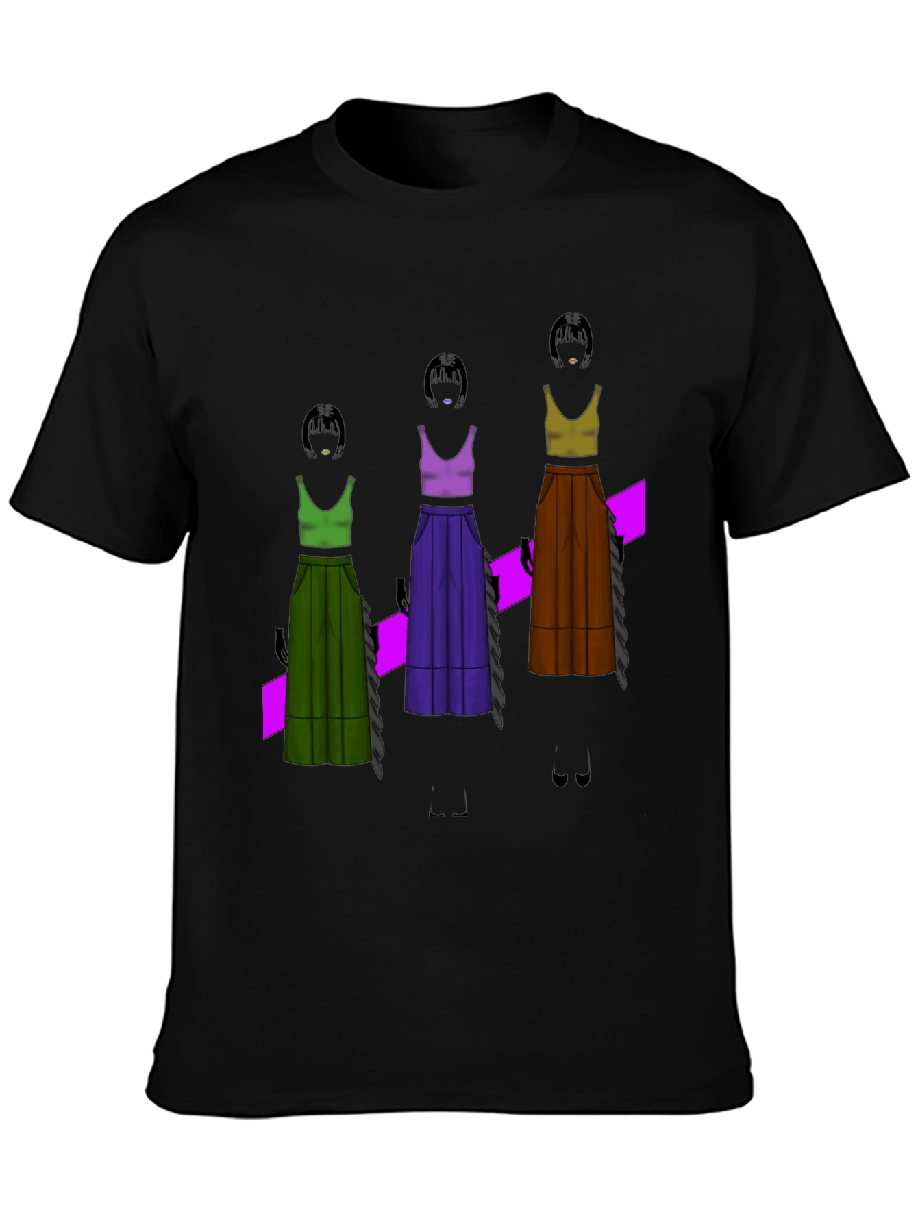 Unique Graphic T-Shirt - Fashion Illustration