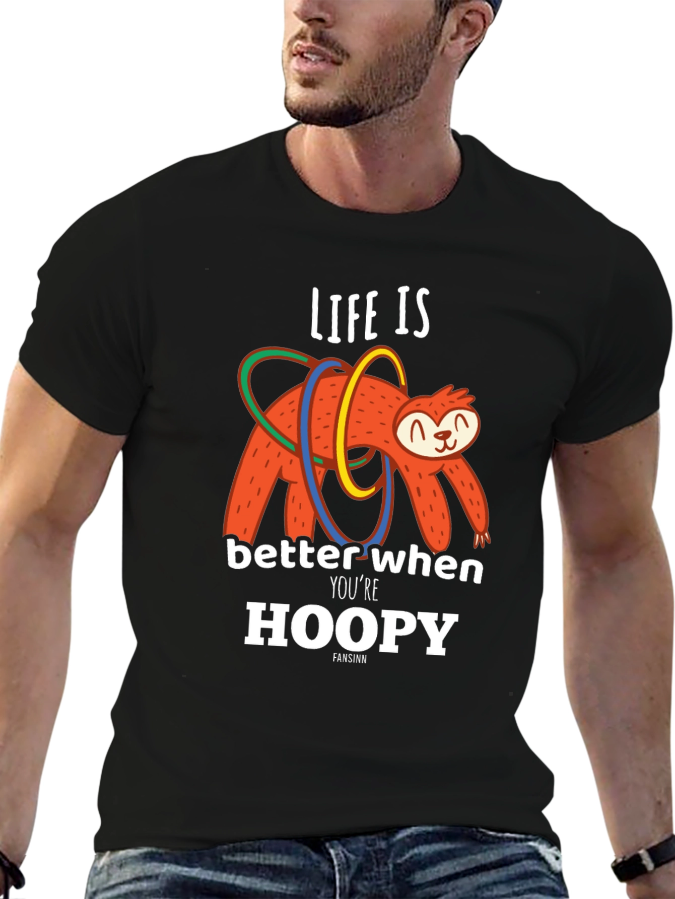 Life is Better When Youre Hoopy Sloth T-Shirt