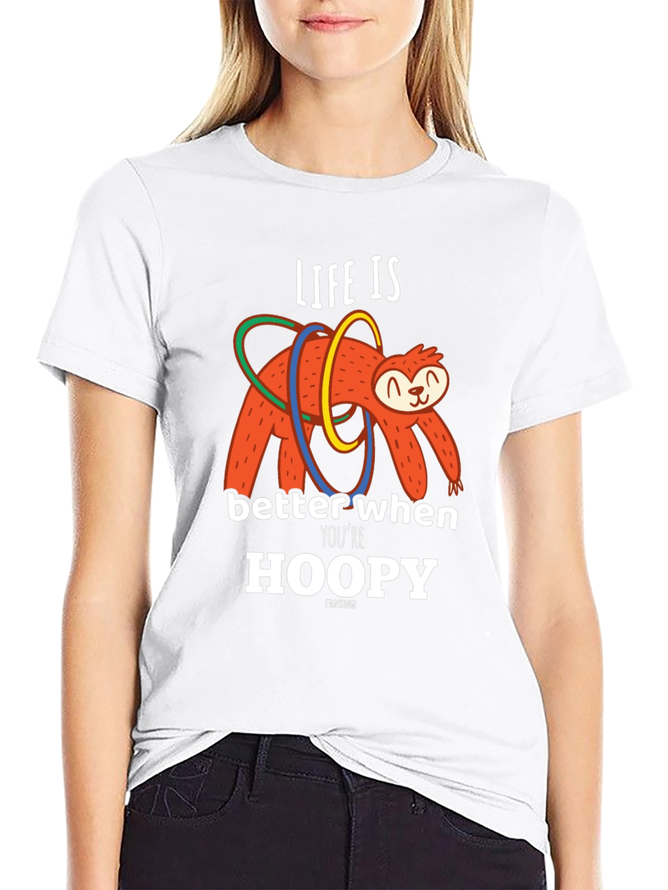 Life is Better When Youre Hoopy Sloth T-Shirt