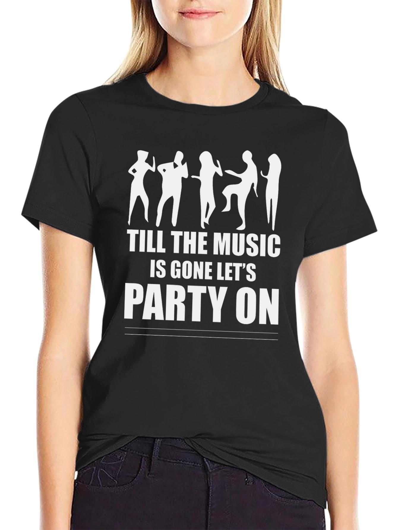 Party On Graphic Tee - Unisex Black T-Shirt