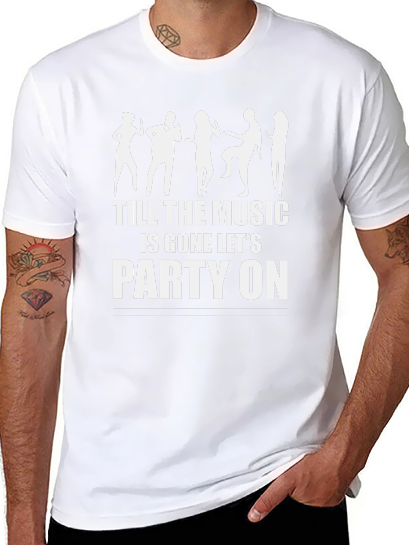 Party On Graphic Tee - Unisex Black T-Shirt