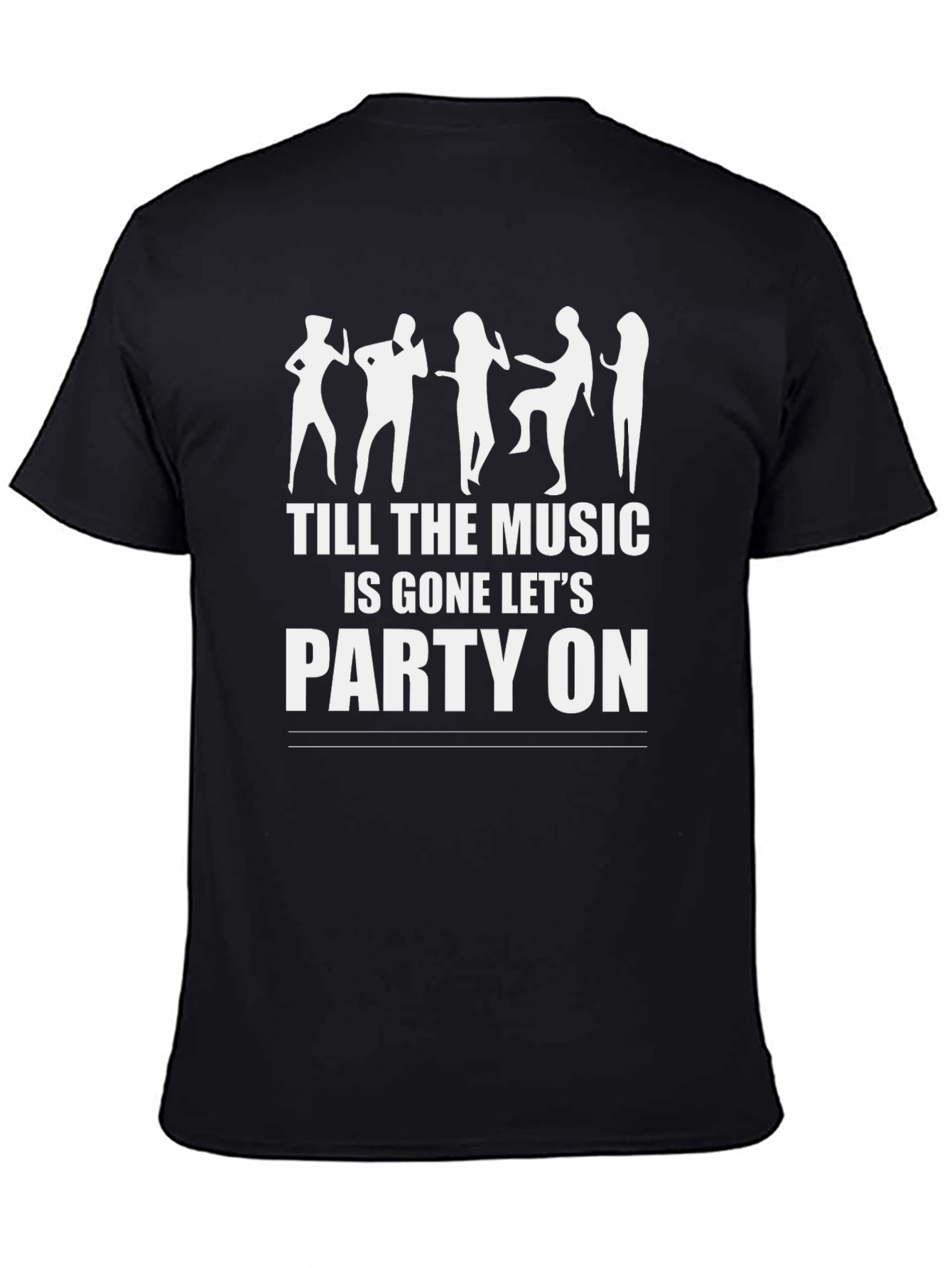 Party On Graphic Tee - Unisex Black T-Shirt