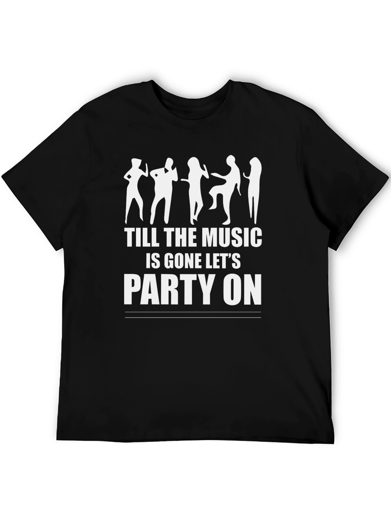 Party On Graphic Tee - Unisex Black T-Shirt