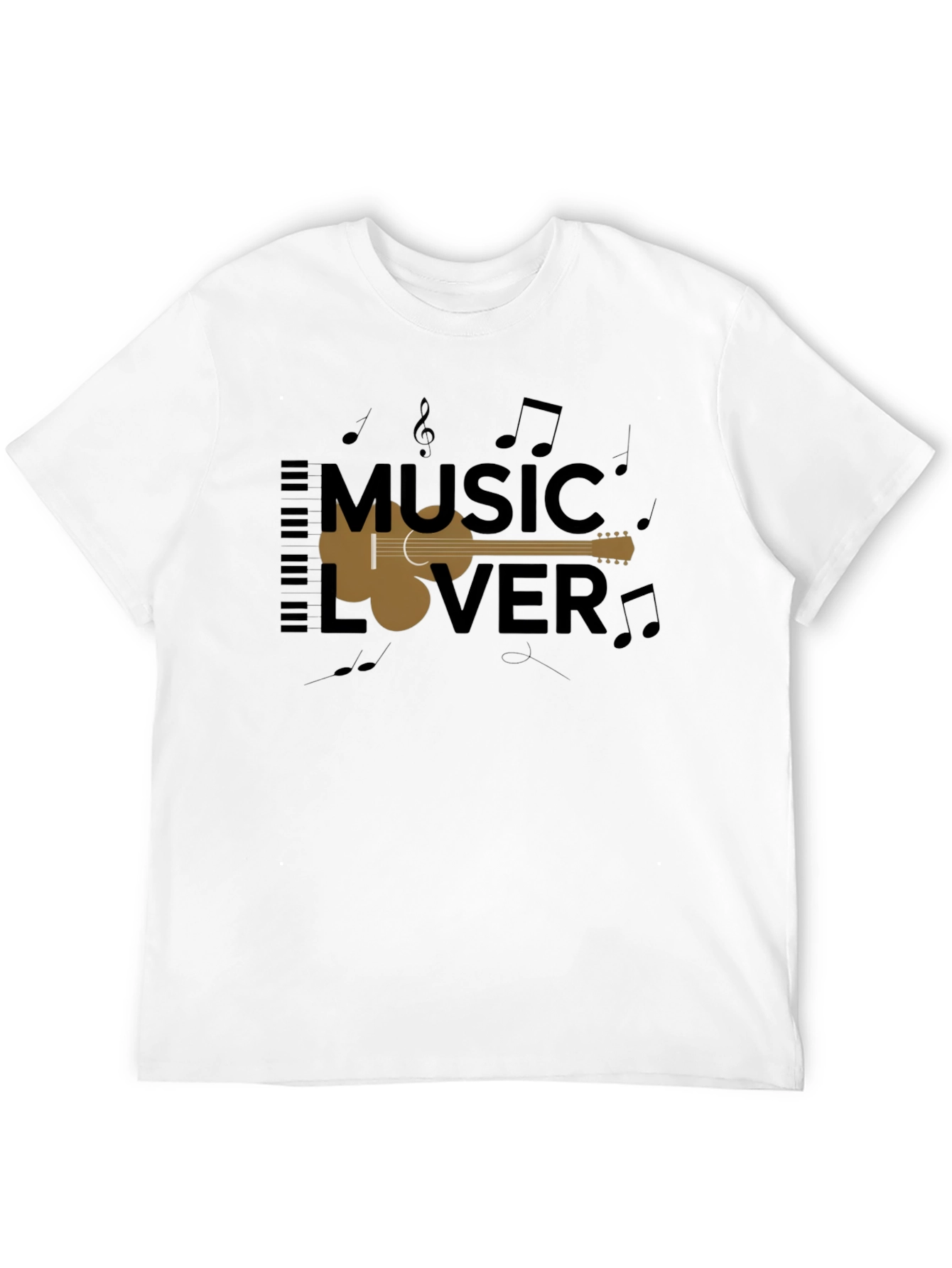Music Lover Black Graphic Tee